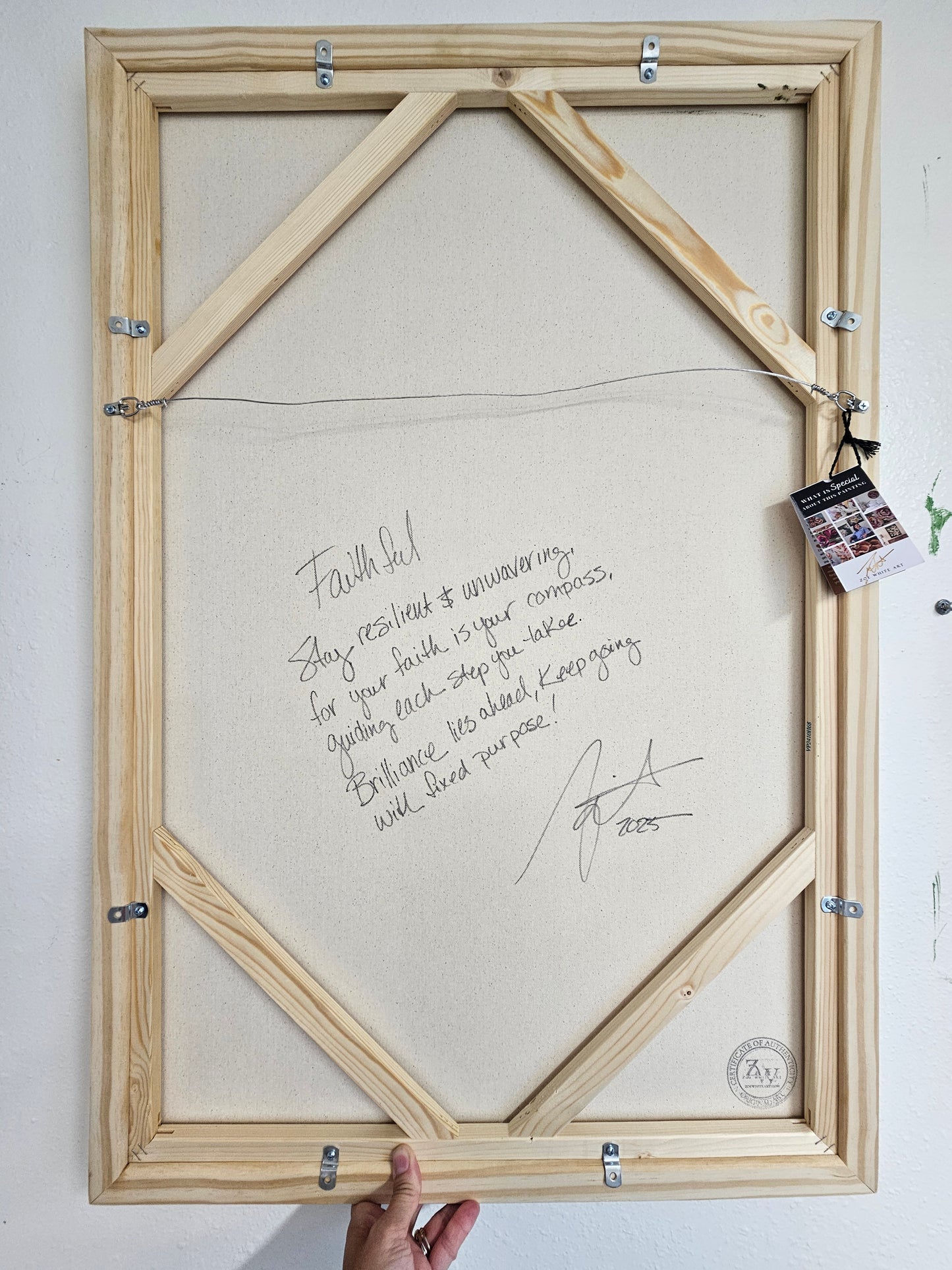 Faithful _Irises Flower Painting by Zoe White _ Acrylic on canvas