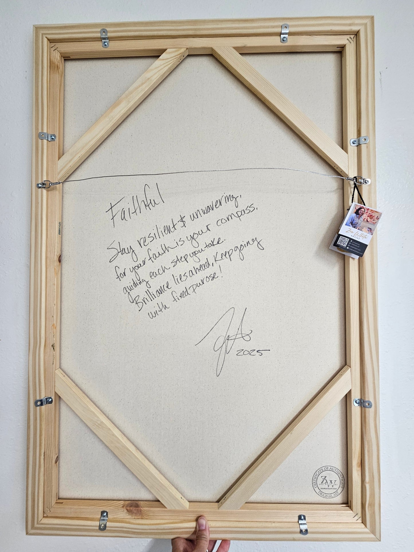 Faithful _Irises Flower Painting by Zoe White _ Acrylic on canvas