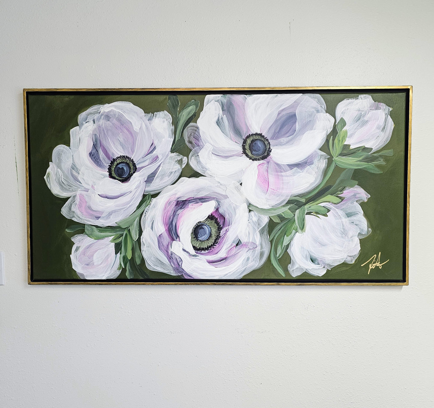 🔴SOLD Anticipation _ Anemone Flower Painting