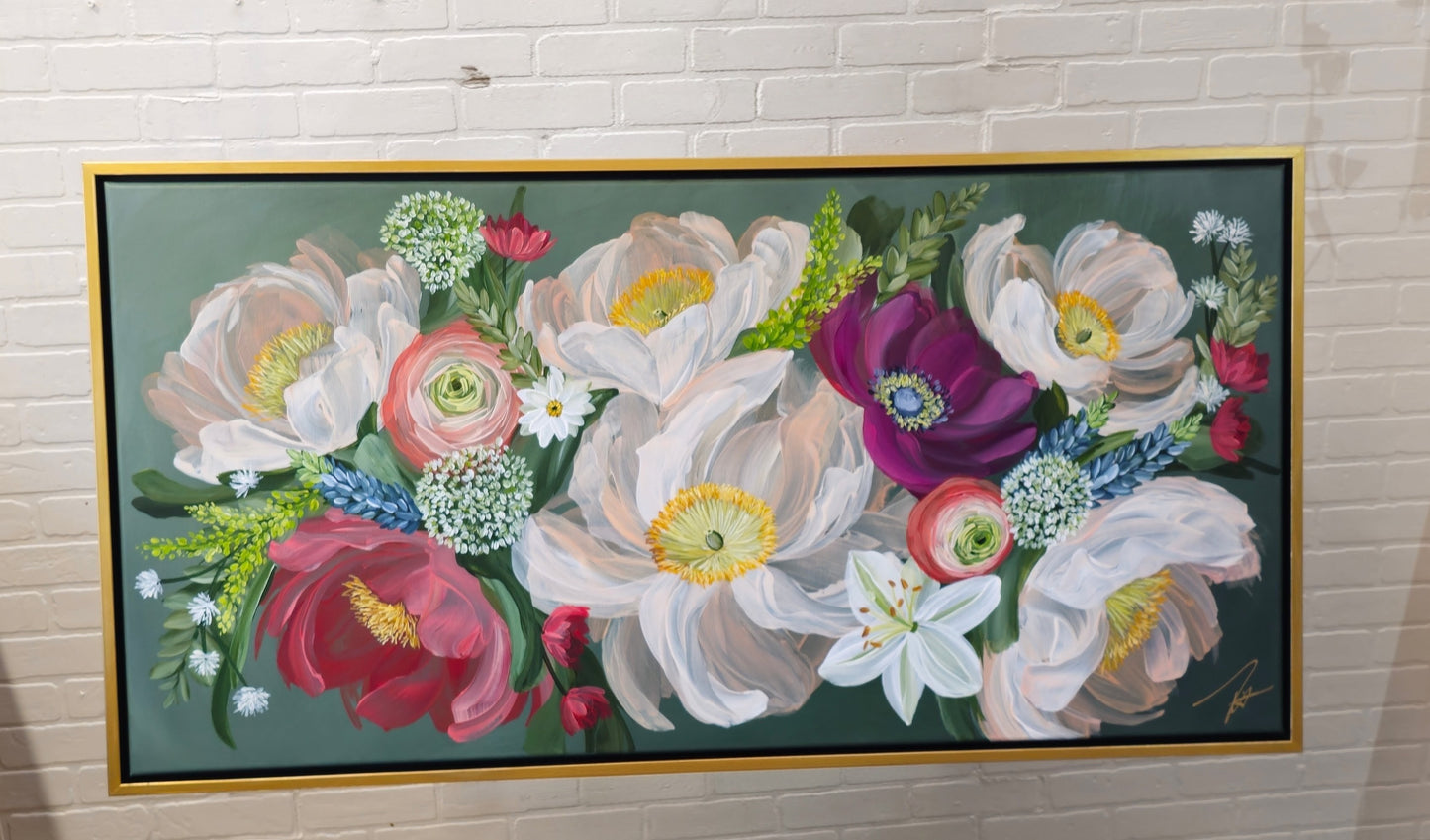 "Bouquet of Promises" _ Bouquet of Flowers Painting _ Original Floral Painting – Zoe White Art