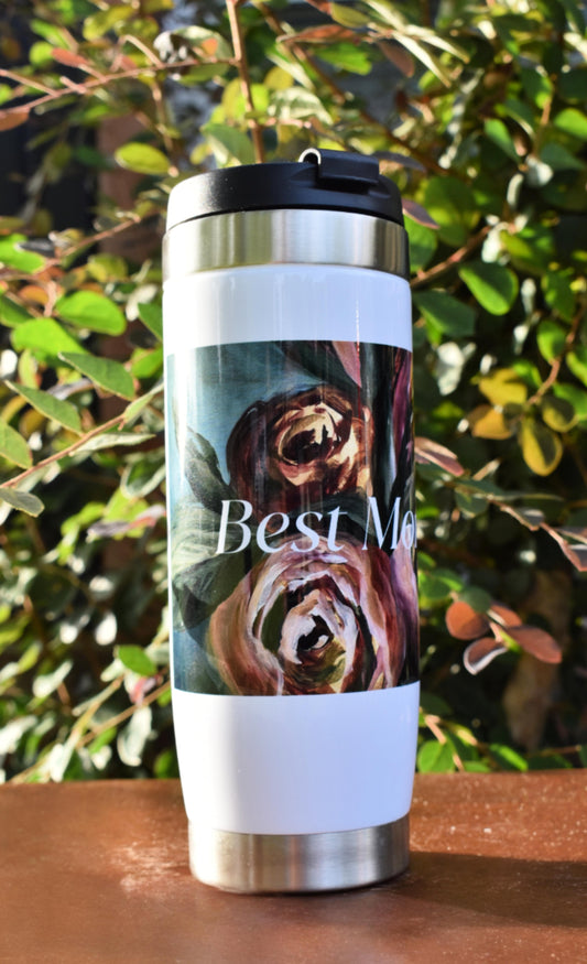 "Best Mon Ever" Rose Tumbler