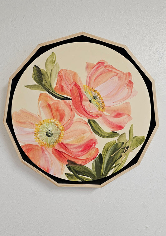 "Dreams" Poppy Flower Painting by Zoe White _ Acrylic on canvas