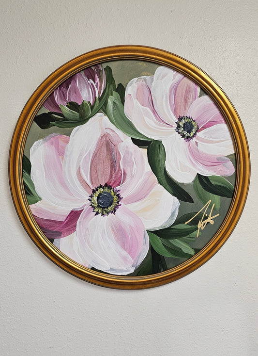 "Embrace" _ Anemone Flower Painting