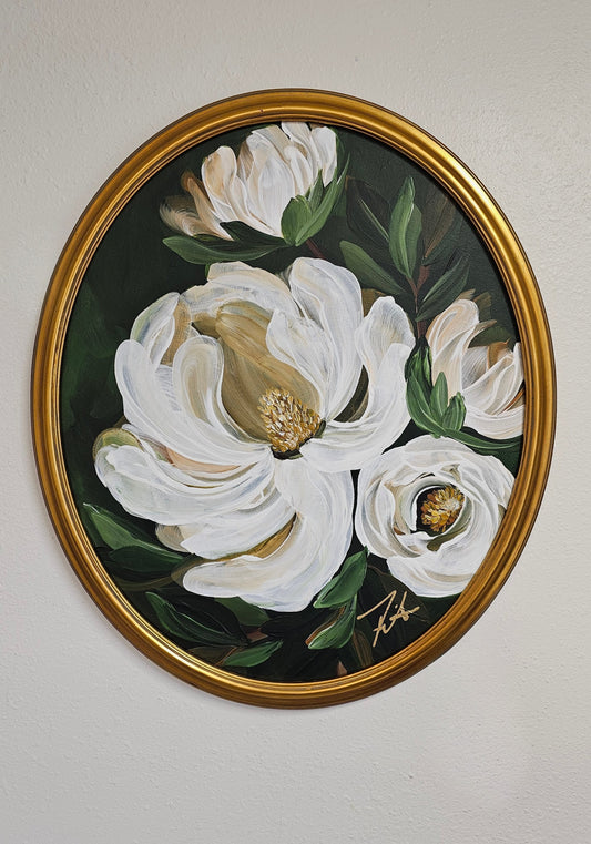 "Greatness" _ Magnolia Flower Painting