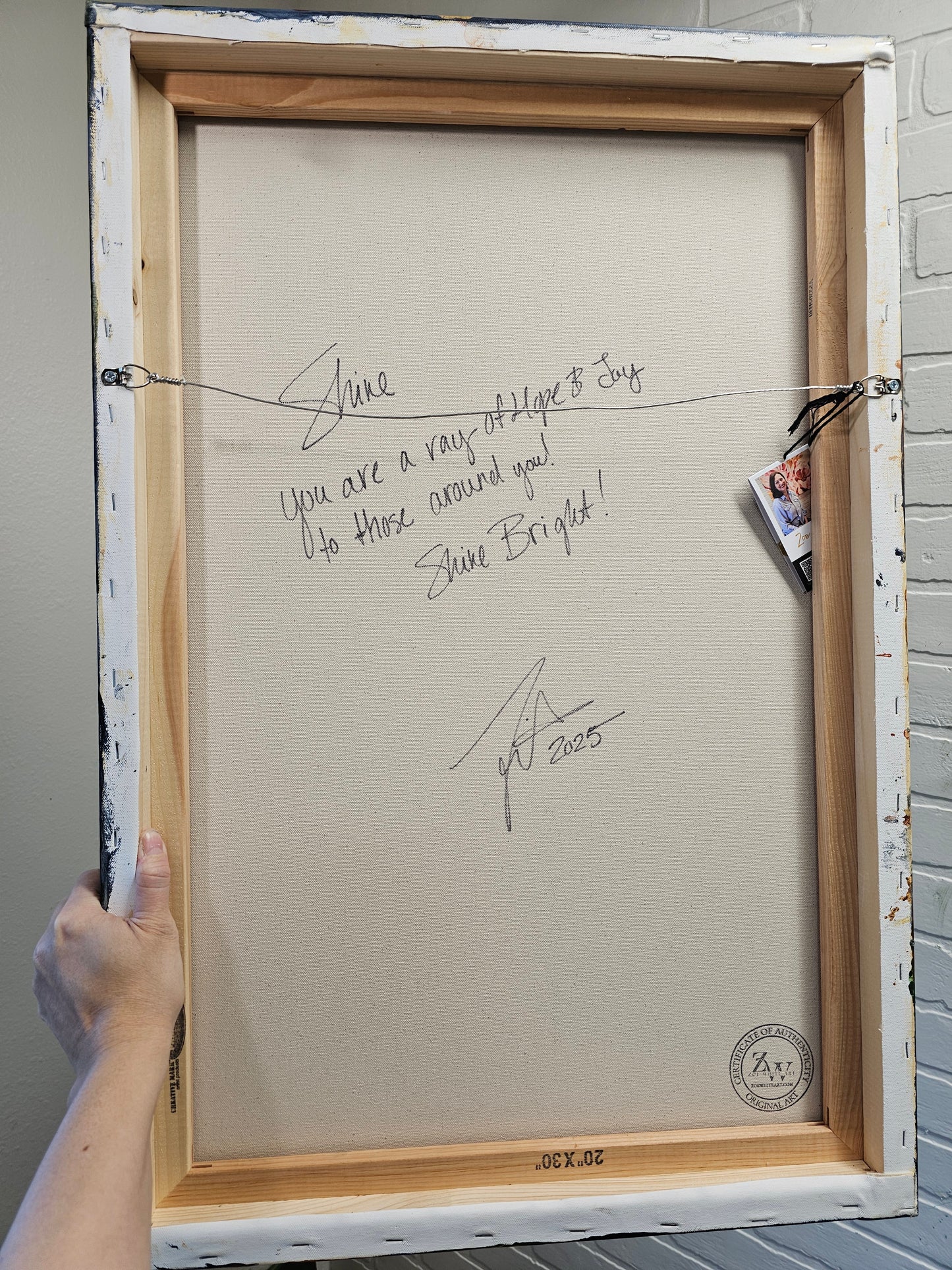 Shine_ Sunflower Flower Painting by Zoe White _ Acrylic on canvas