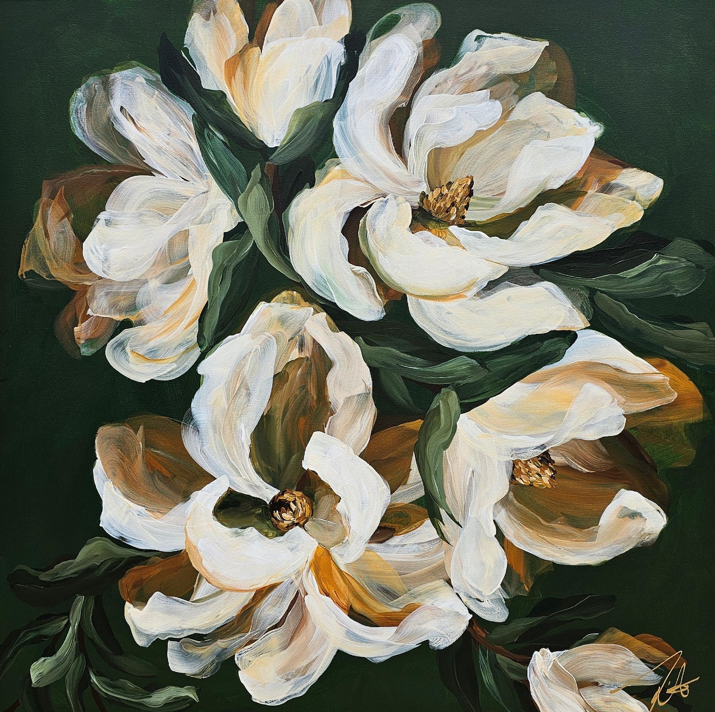 🔴SOLD Boldness _ Magnolia Painting