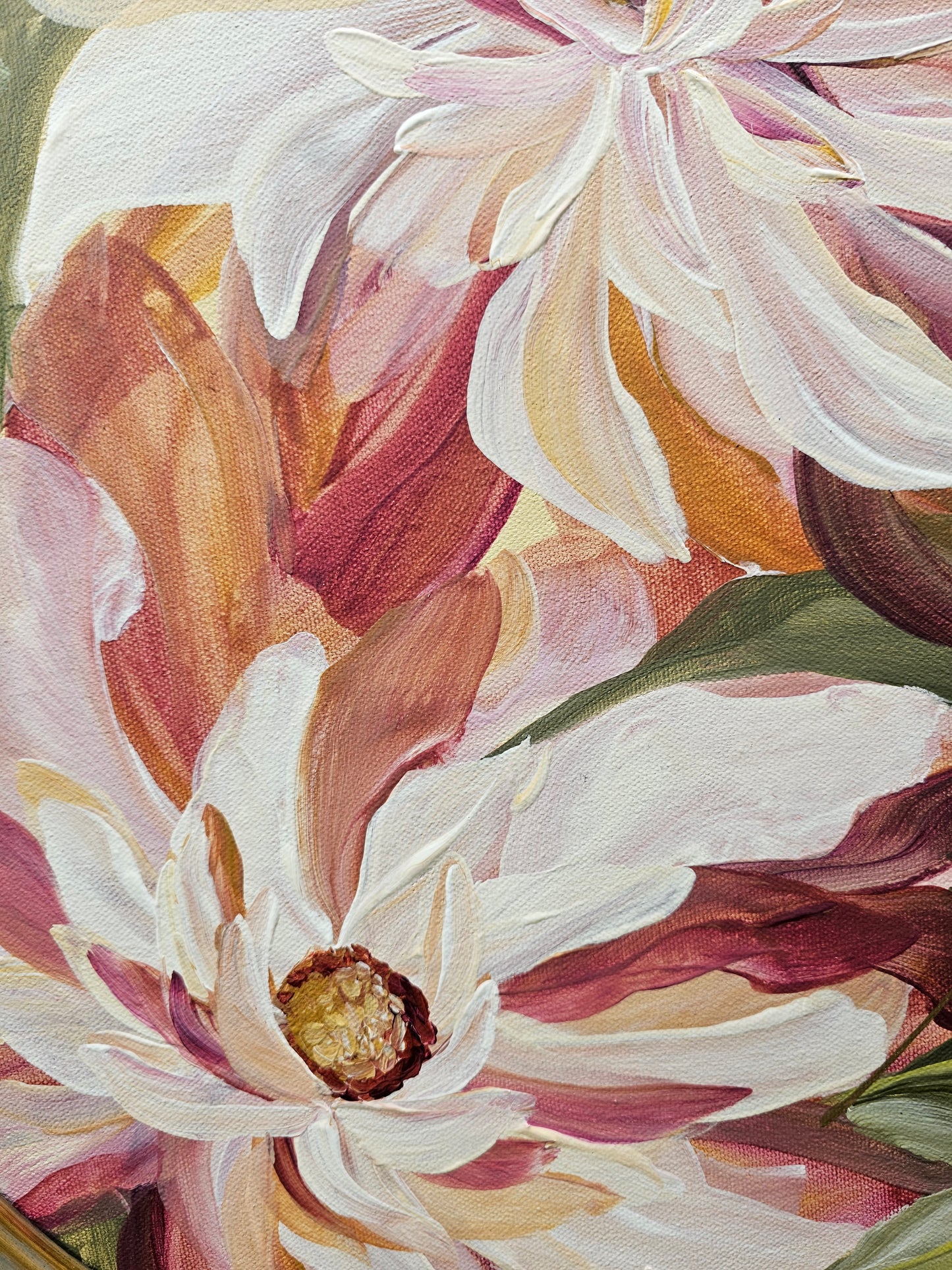 🔴SOLD Growth #1 _ Dahlia Painting