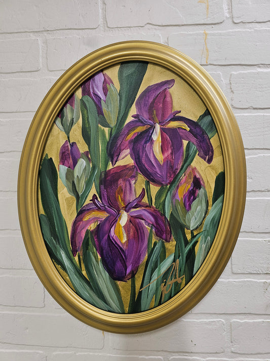 🔴SOLD New Dawn #2_ Irises Painting