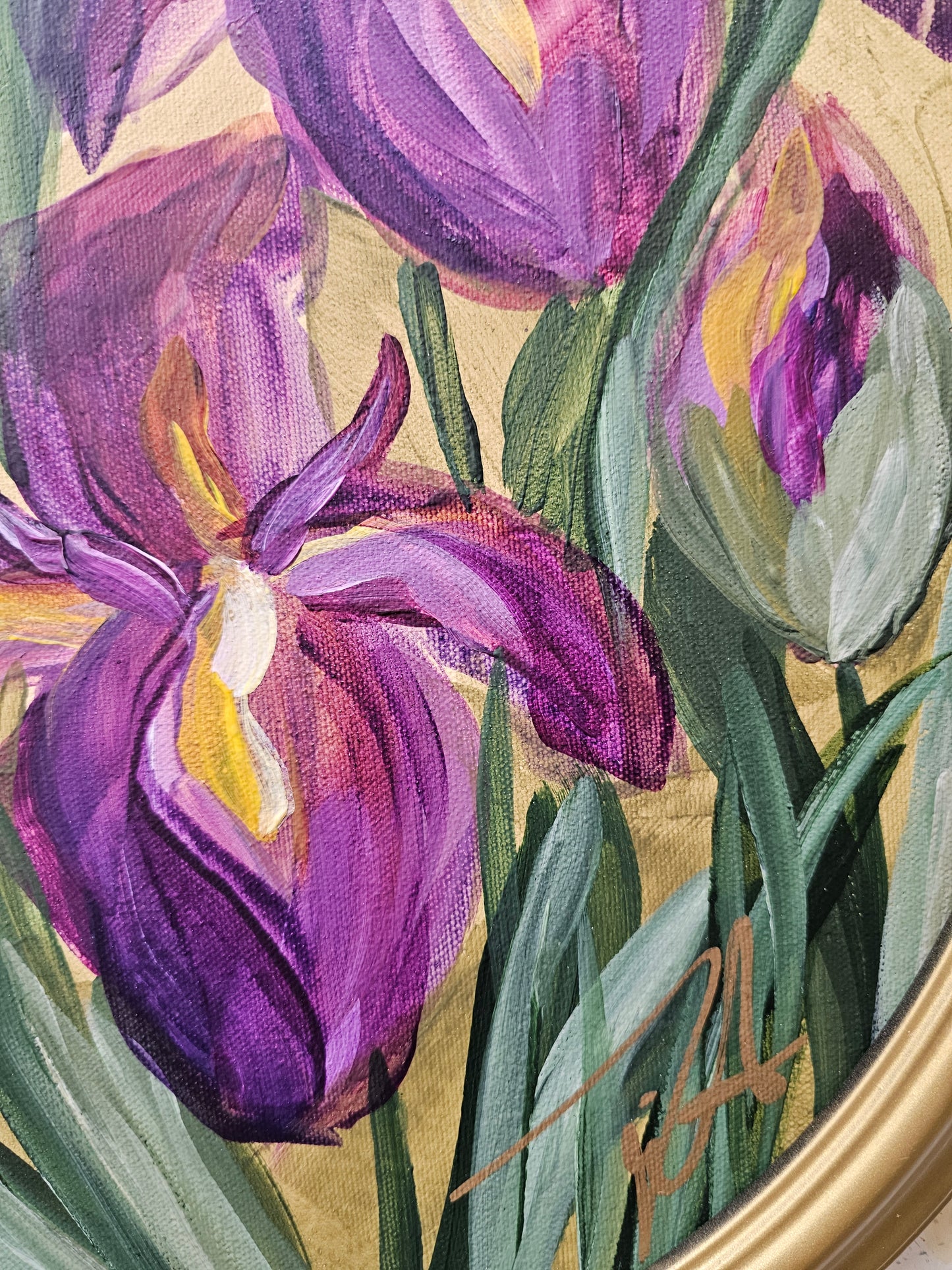 🔴SOLD New Dawn #2_ Irises Painting