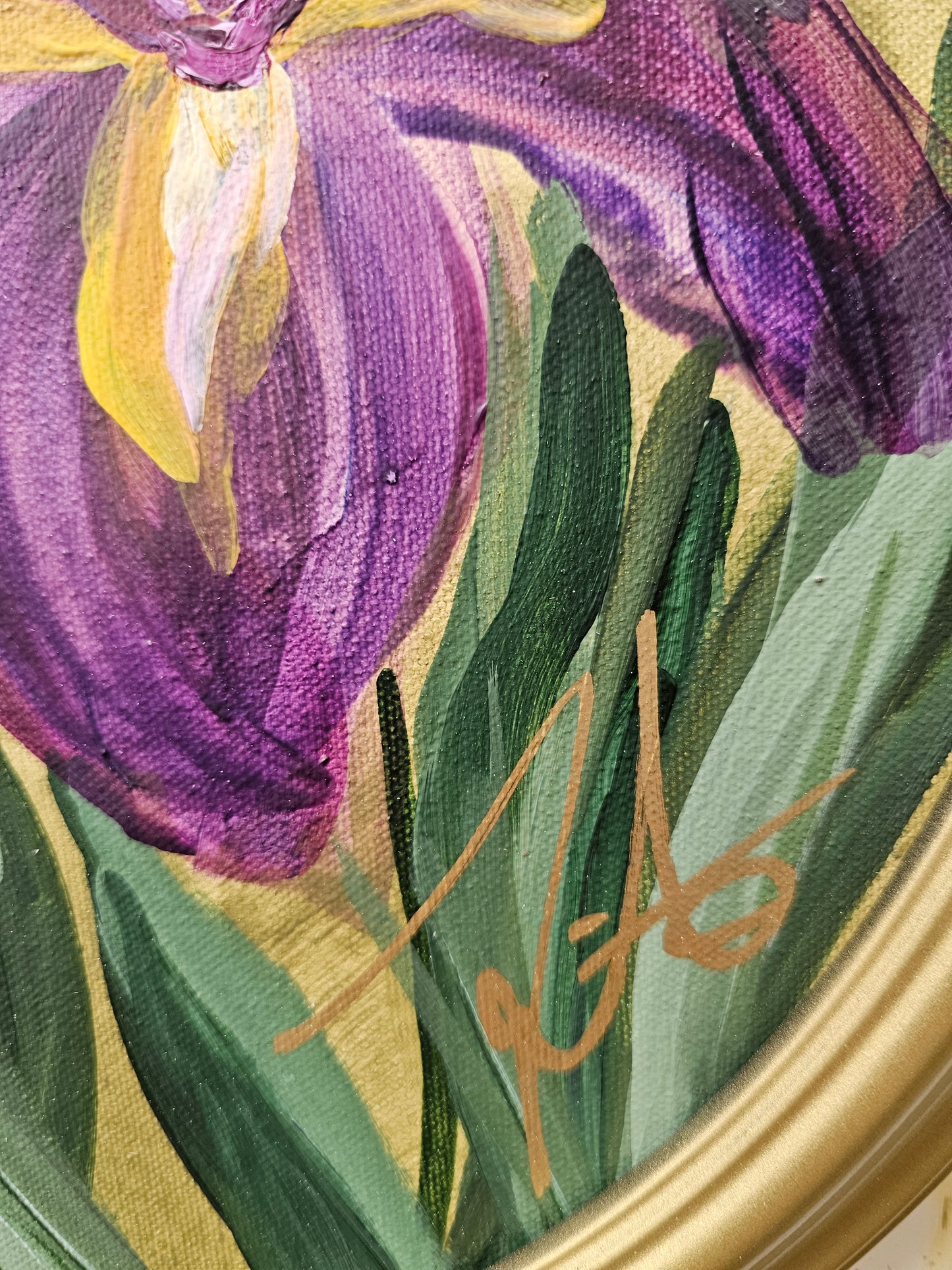 🔴SOLD New Dawn #3_ Irises Painting