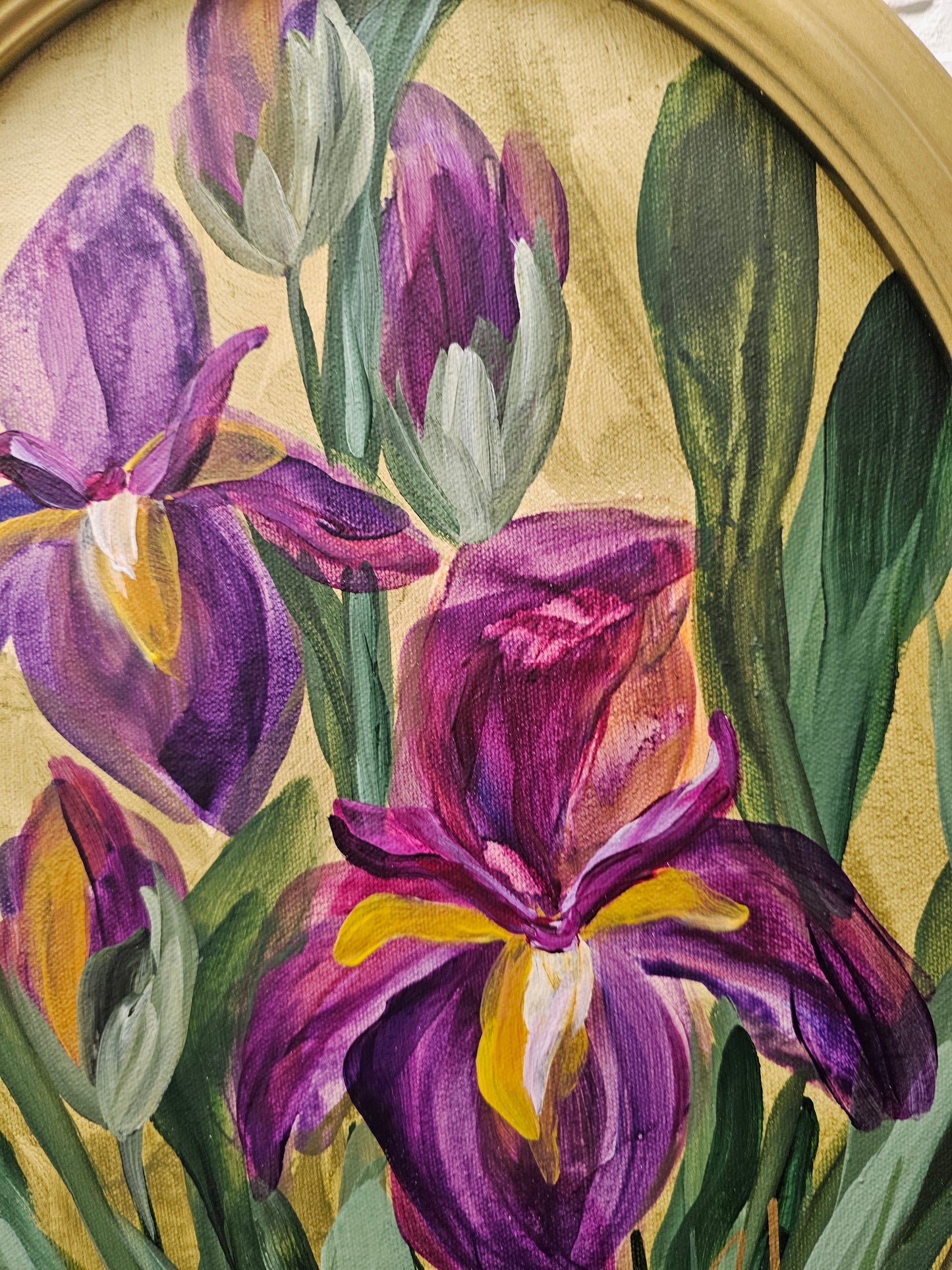 🔴SOLD New Dawn #3_ Irises Painting