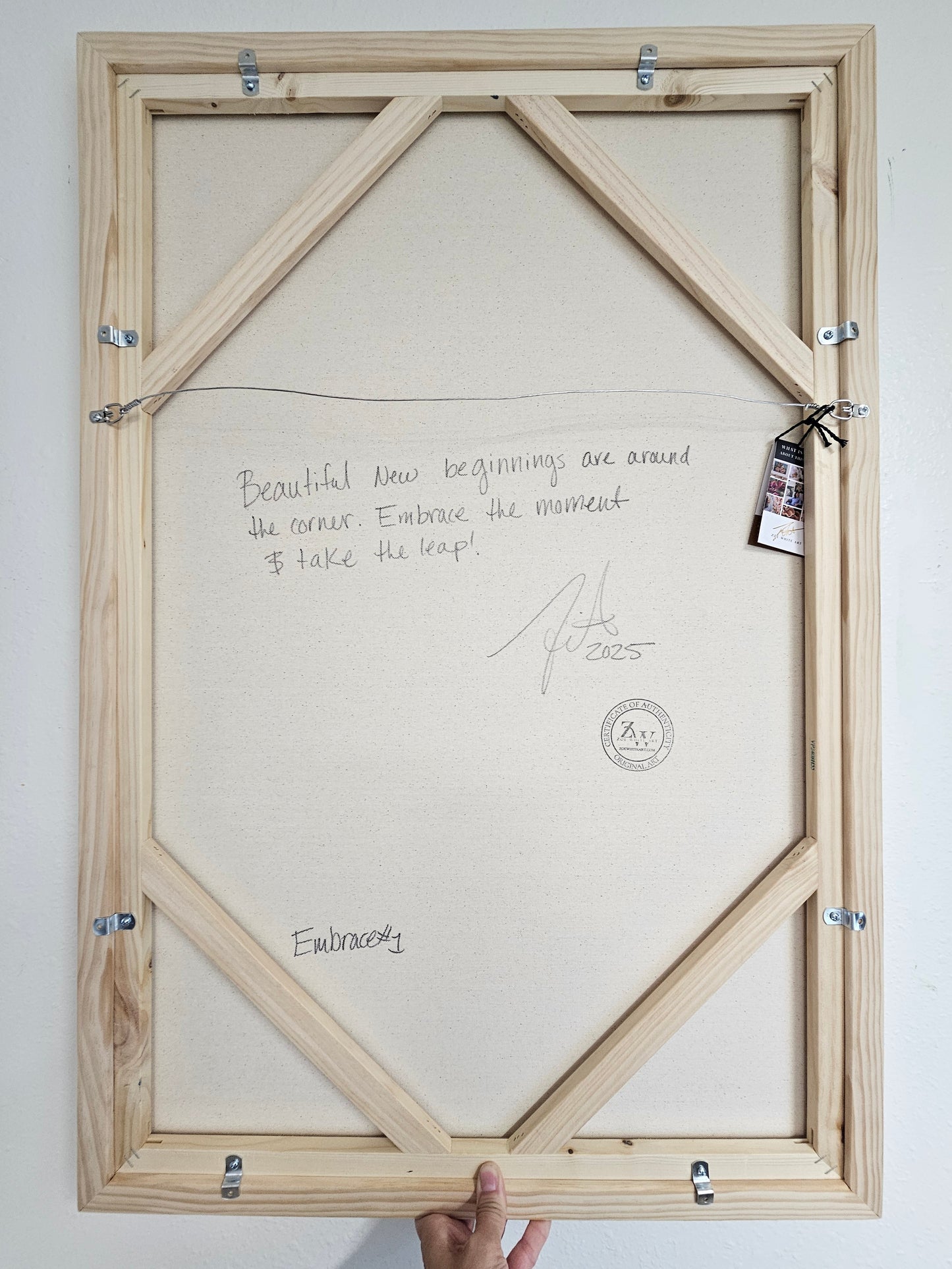 Embrace #1 _ Tulip Flower Painting by Zoe White _ Acrylic on canvas