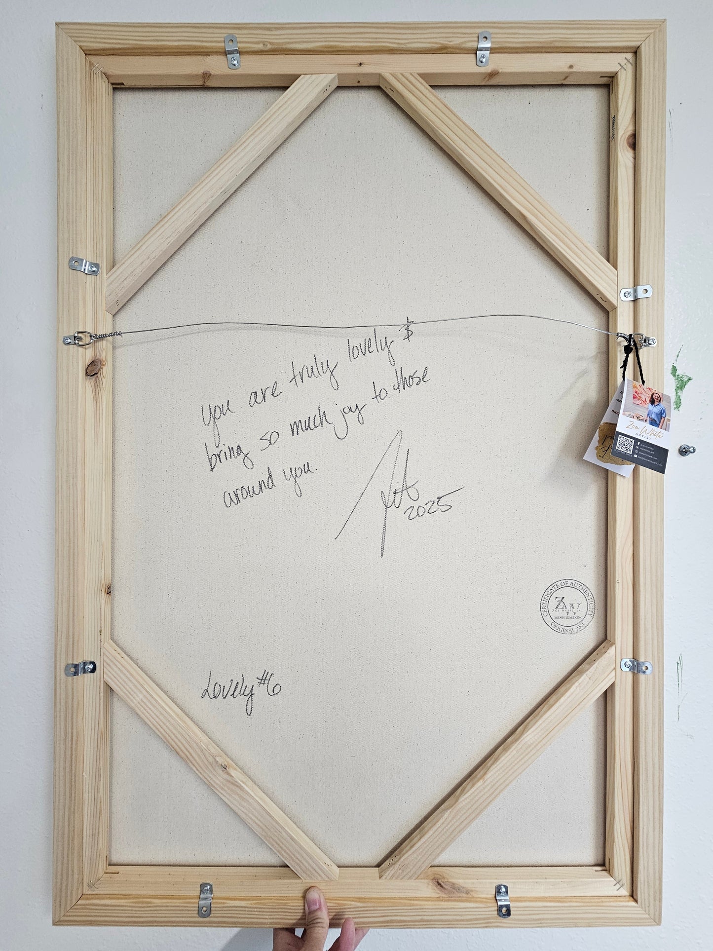 Lovely #6_Poppy Flower Painting by Zoe White _ Acrylic on canvas