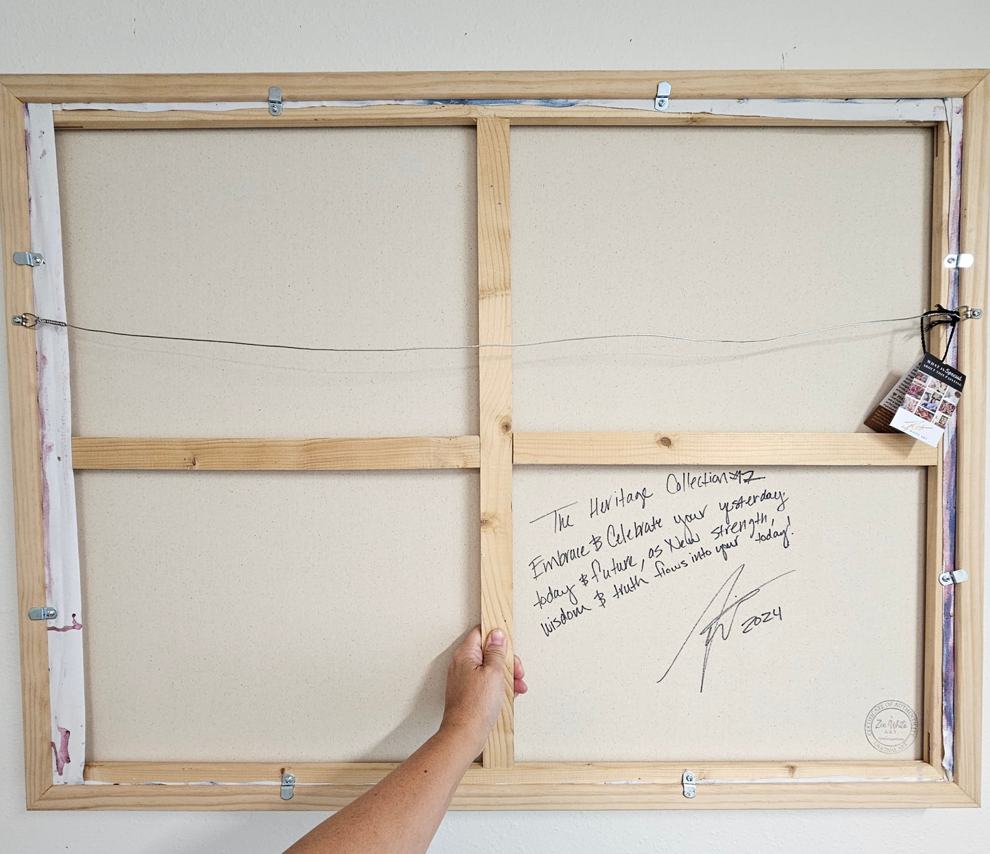 The Heritage Collection #12 Rose Flower Painting by Zoe White _ Acrylic on canvas