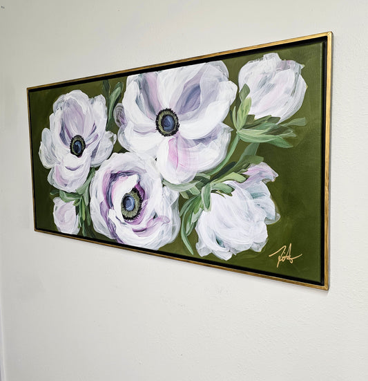 🔴SOLD Anticipation _ Anemone Flower Painting