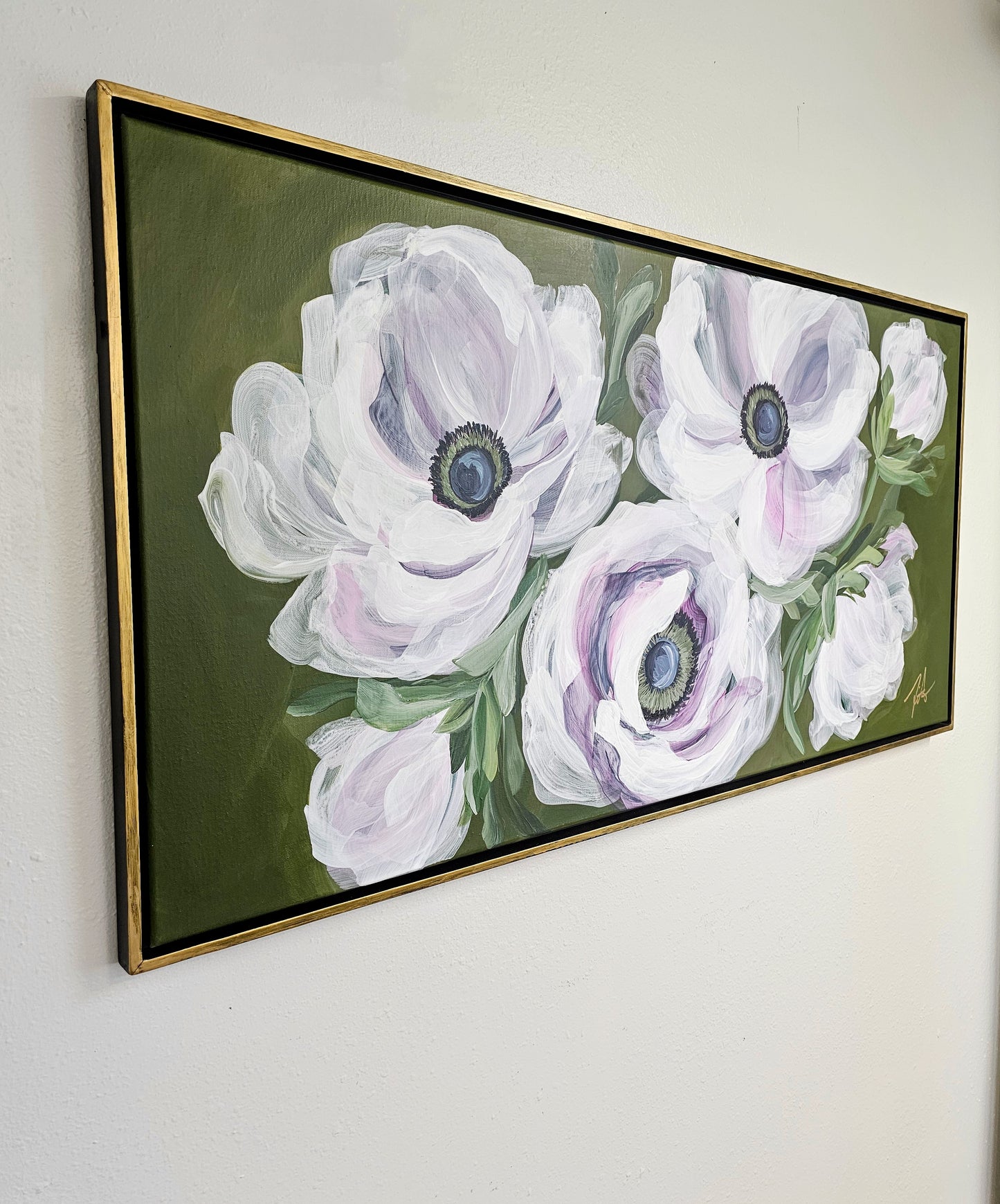 🔴SOLD Anticipation _ Anemone Flower Painting