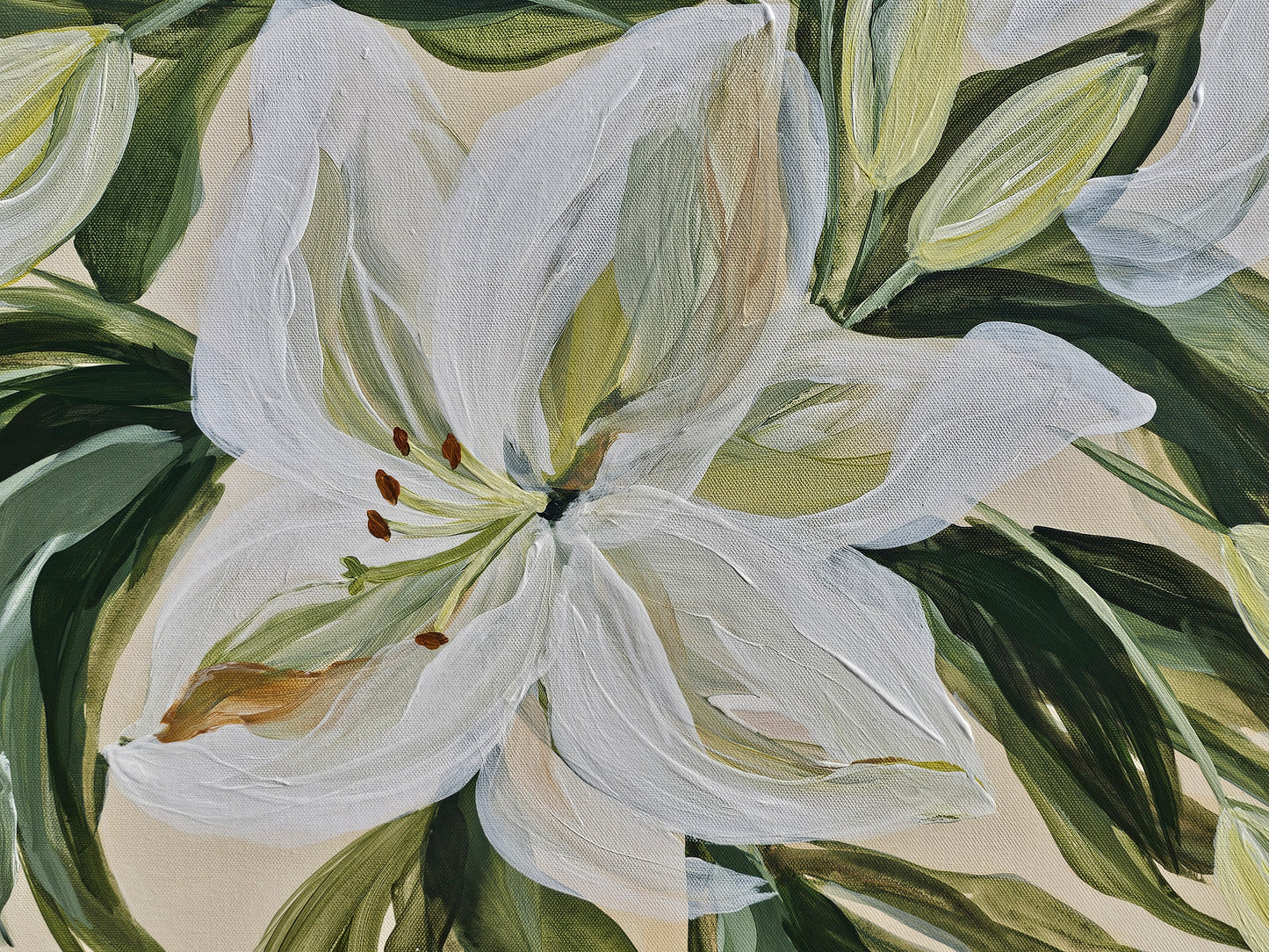🔴SOLD Fresh #1 _ Lily Flower Painting