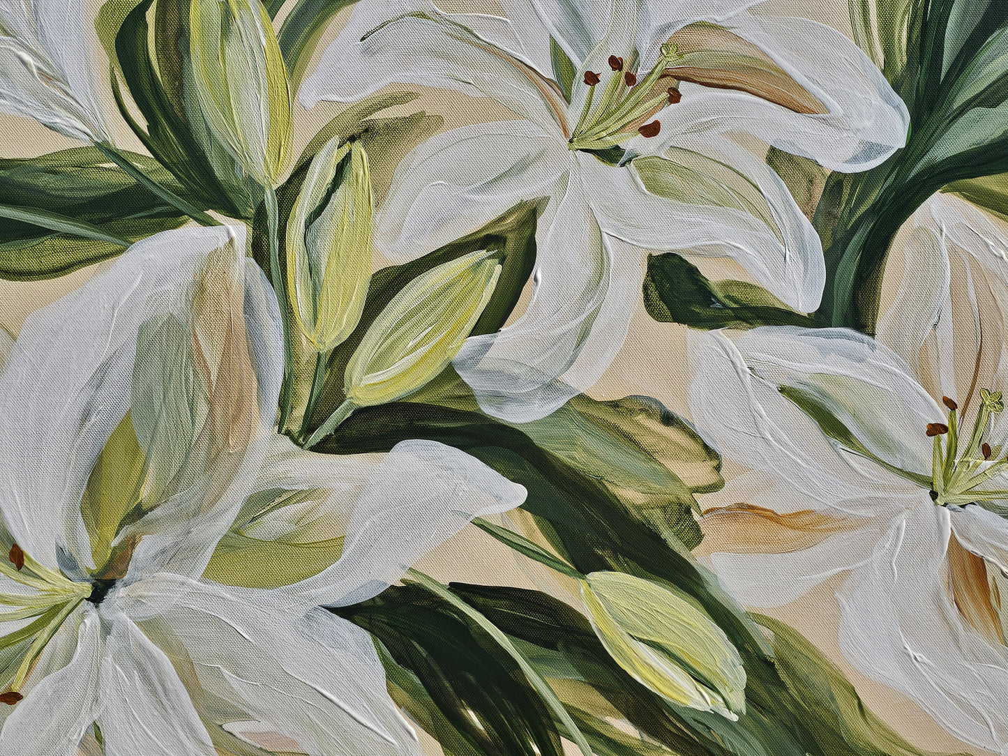 🔴SOLD Fresh #1 _ Lily Flower Painting