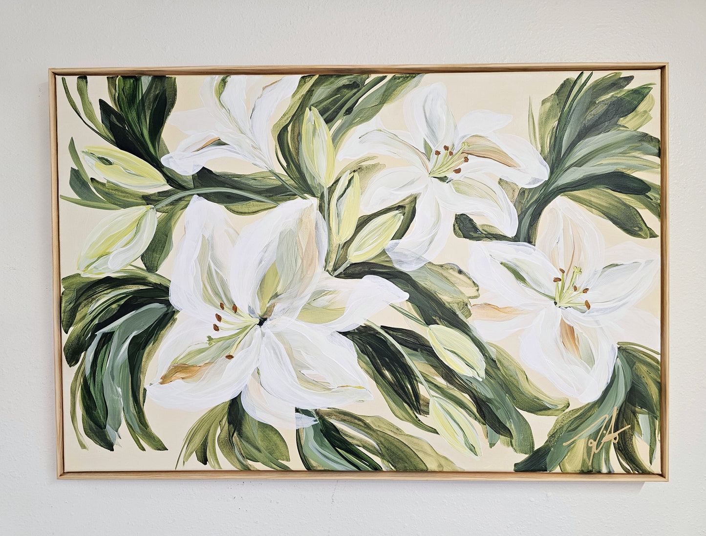 🔴SOLD Fresh #1 _ Lily Flower Painting