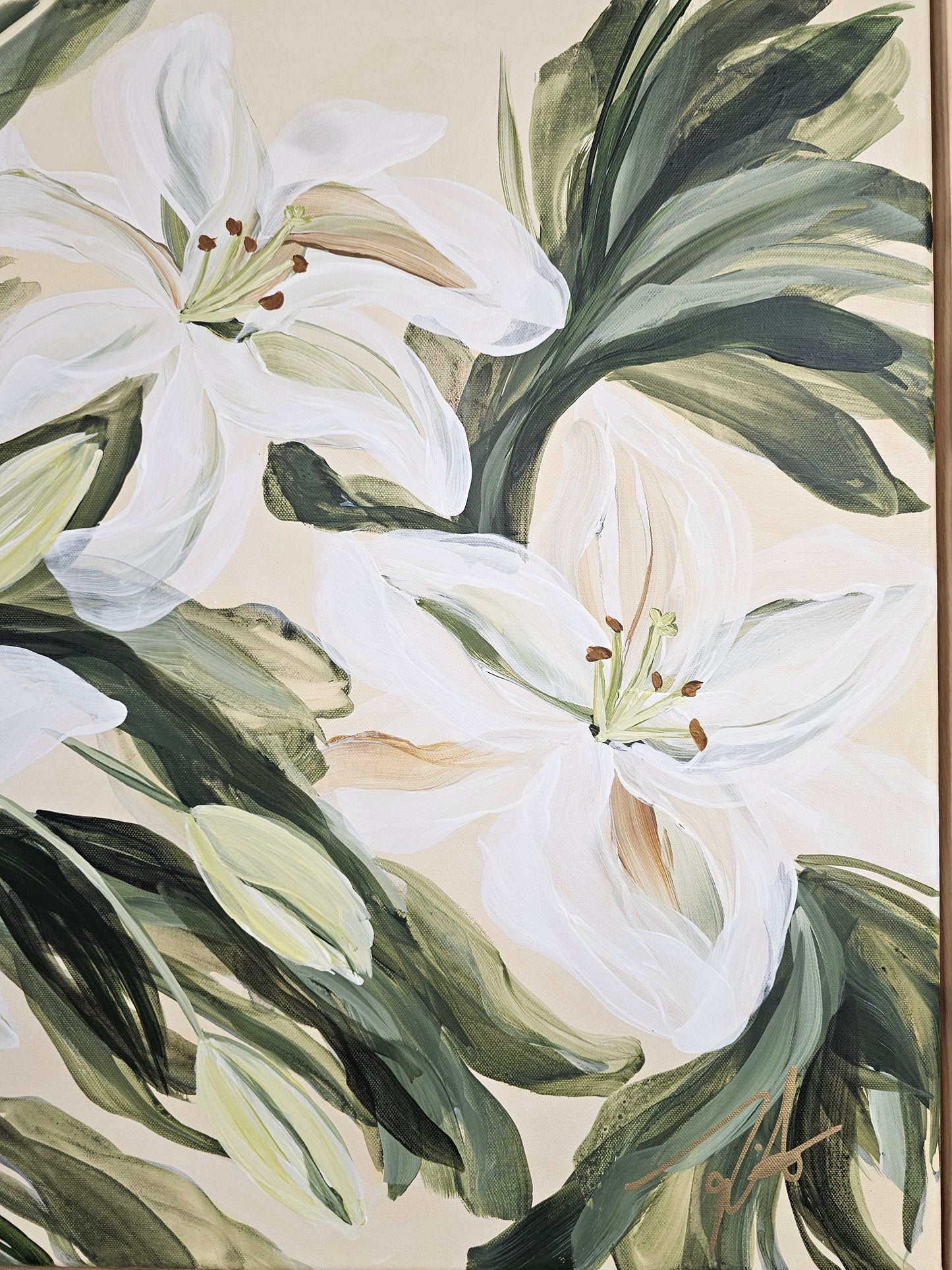 🔴SOLD Fresh #1 _ Lily Flower Painting