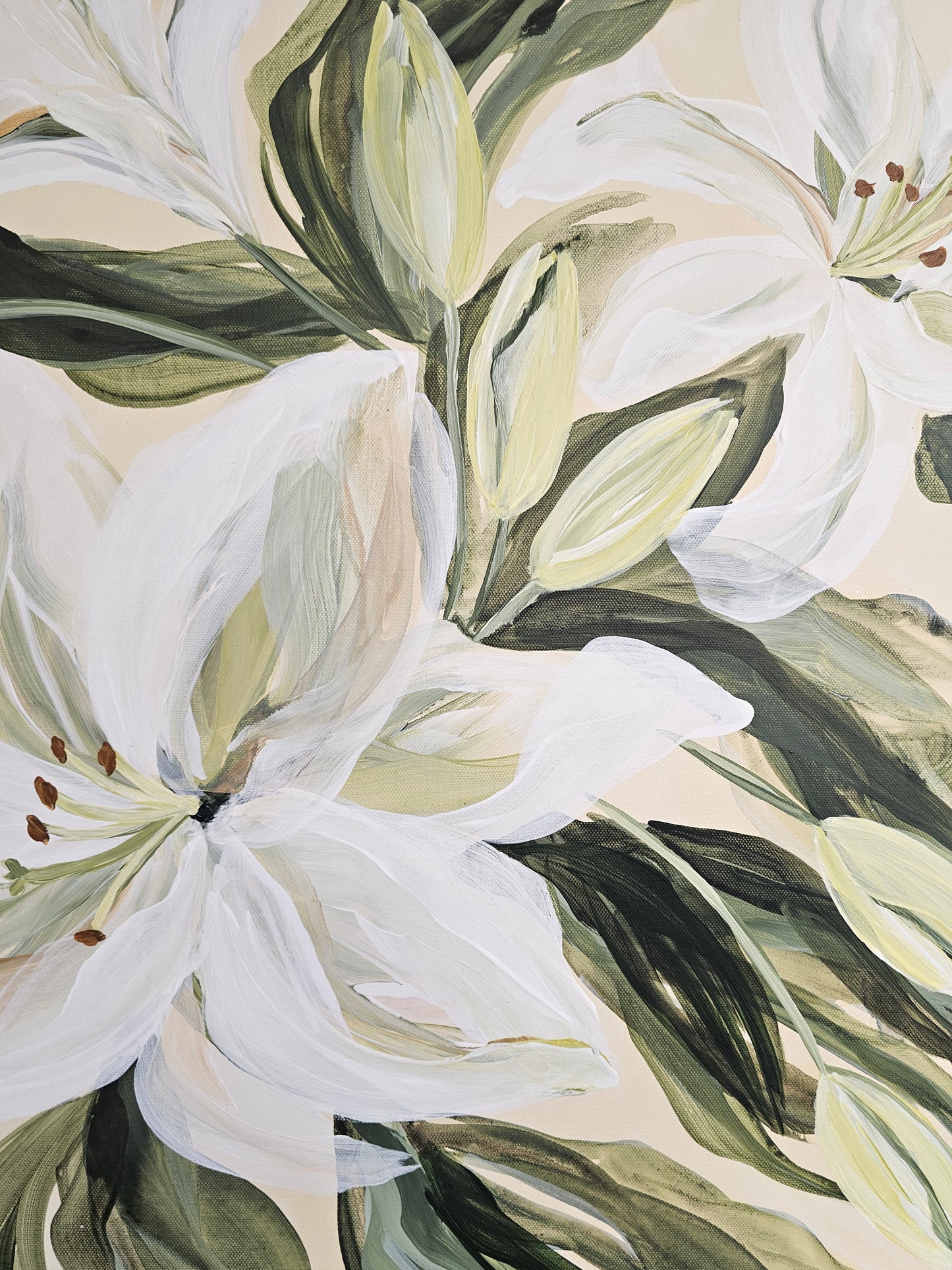 🔴SOLD Fresh #1 _ Lily Flower Painting