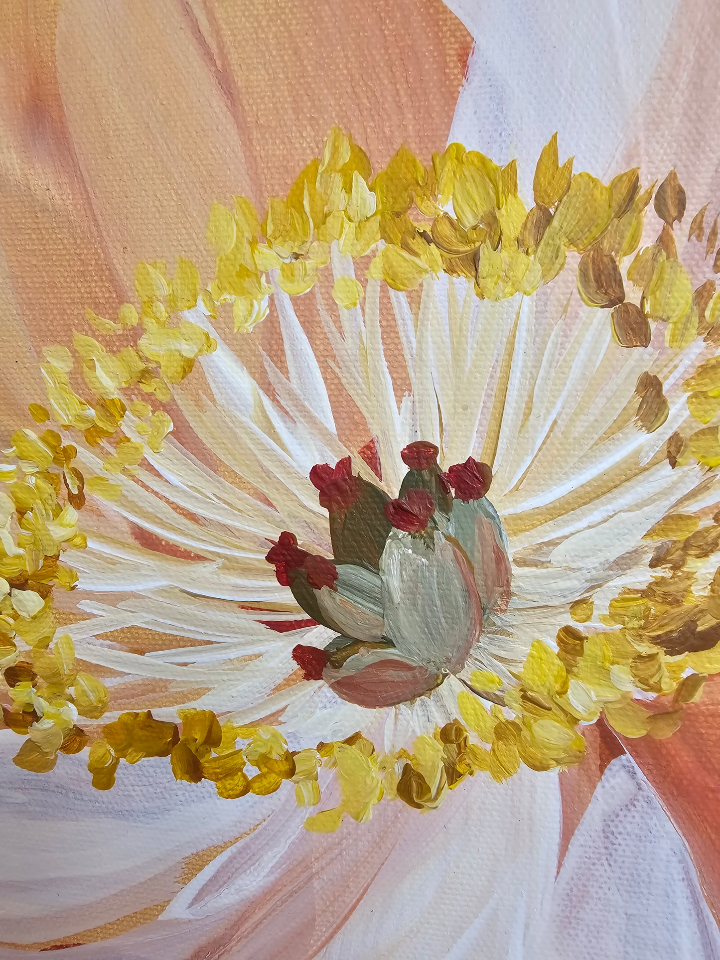 🔴SOLD Horizon _ Peony Flower Painting