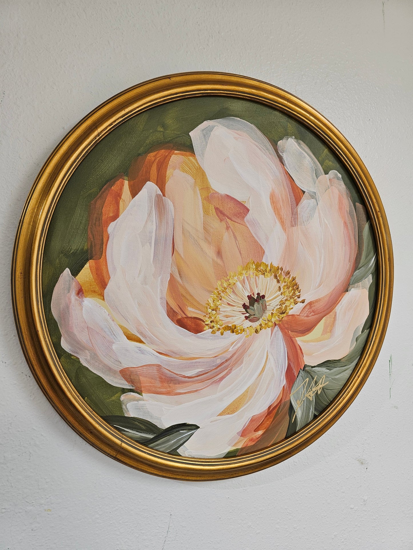 🔴SOLD Horizon _ Peony Flower Painting