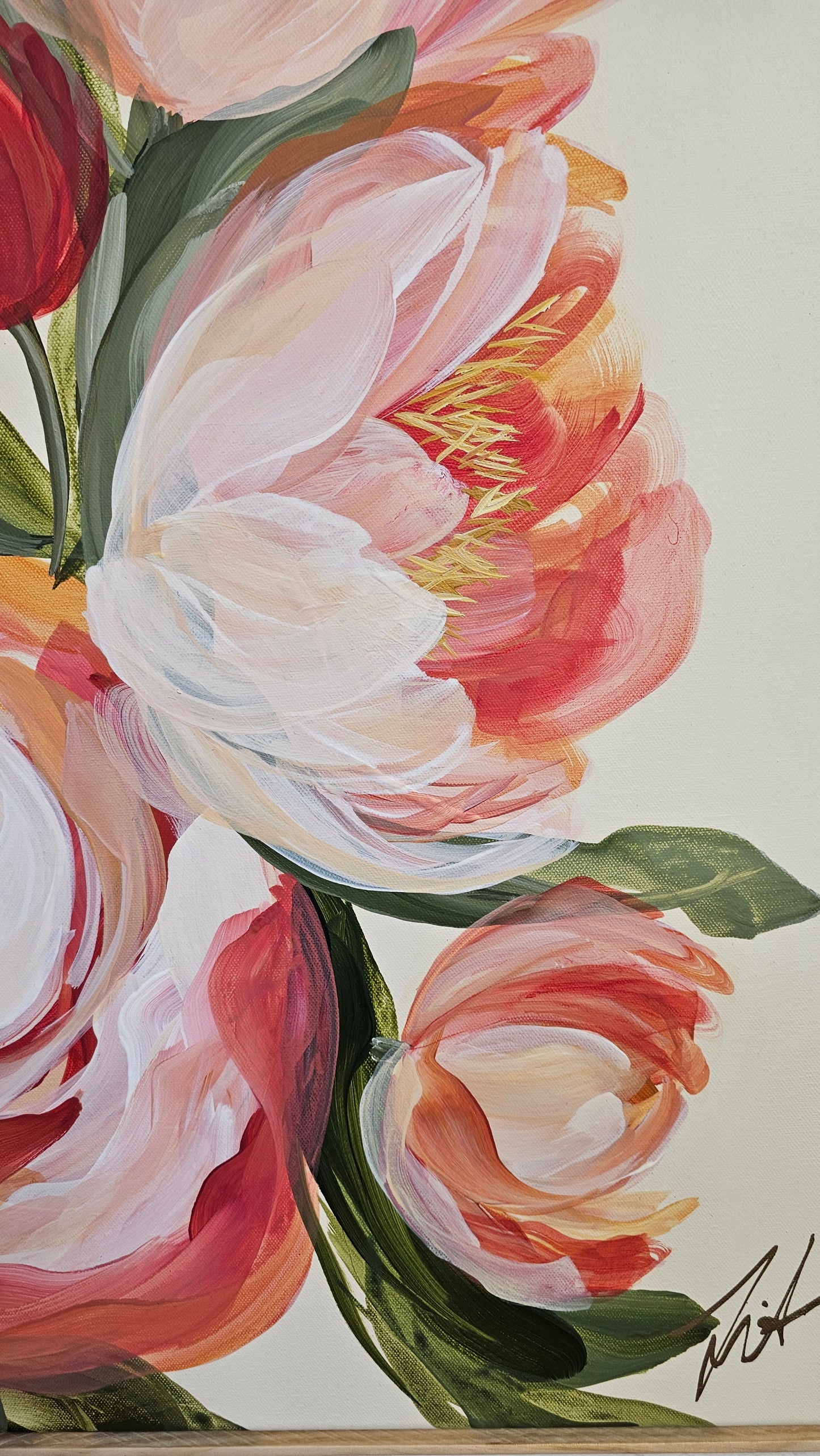 🔴SOLD Beloved #5 _ Peony Flower Painting