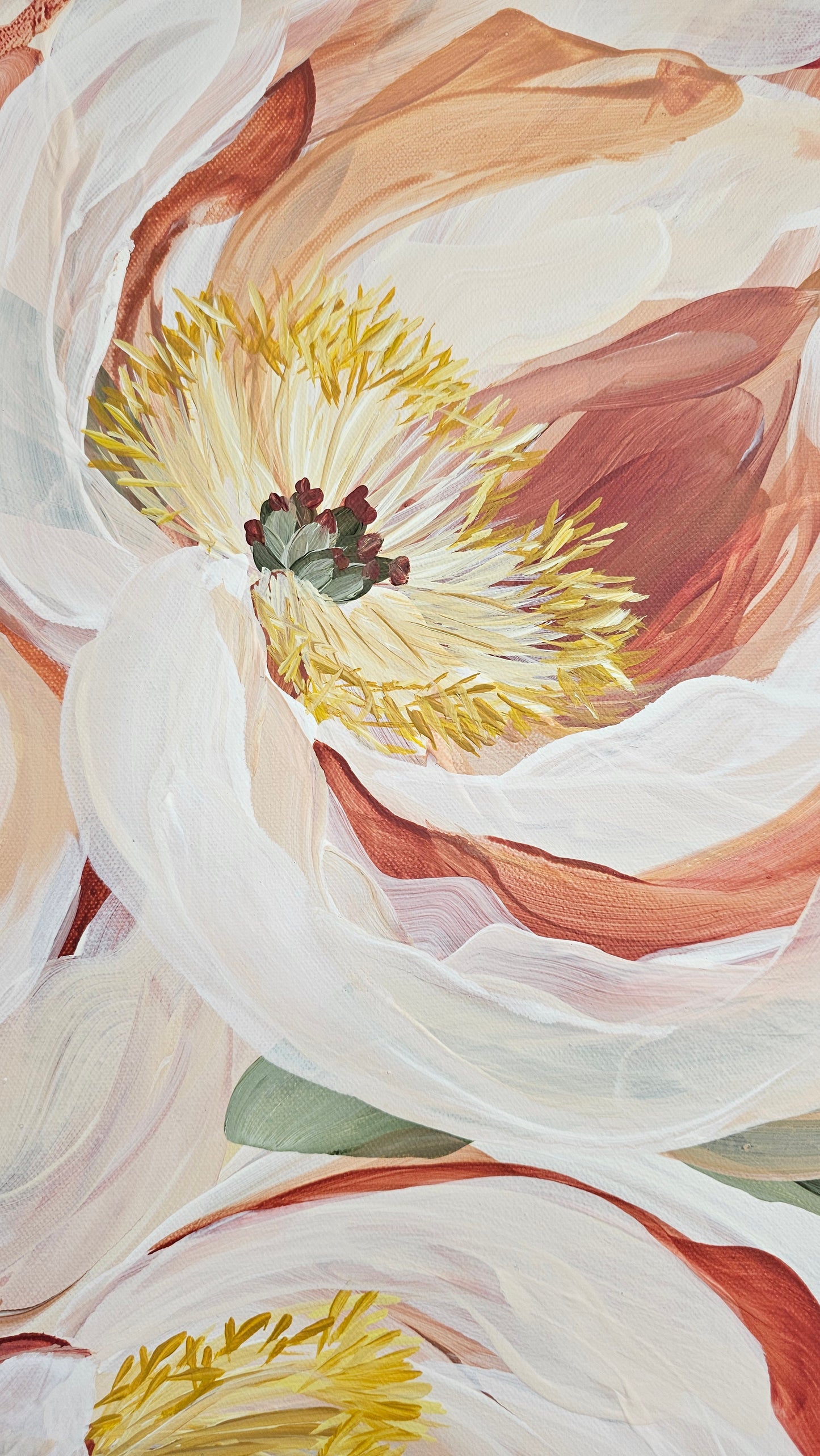 🔴SOLD Beloved #4 _ Peony Flower Painting