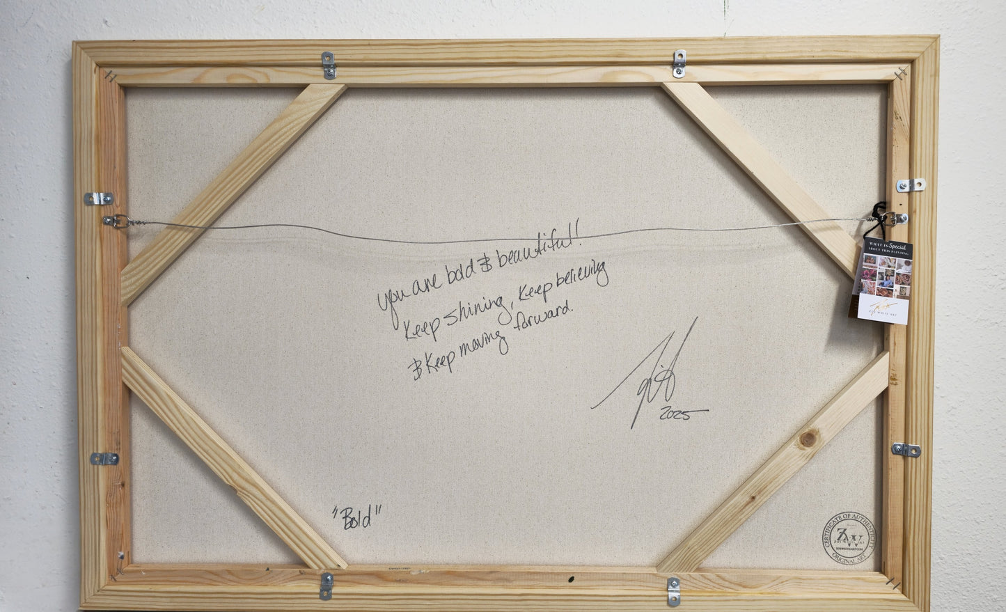 "Bold" _Magnolia Flower Painting by Zoe White _ Acrylic on canvas