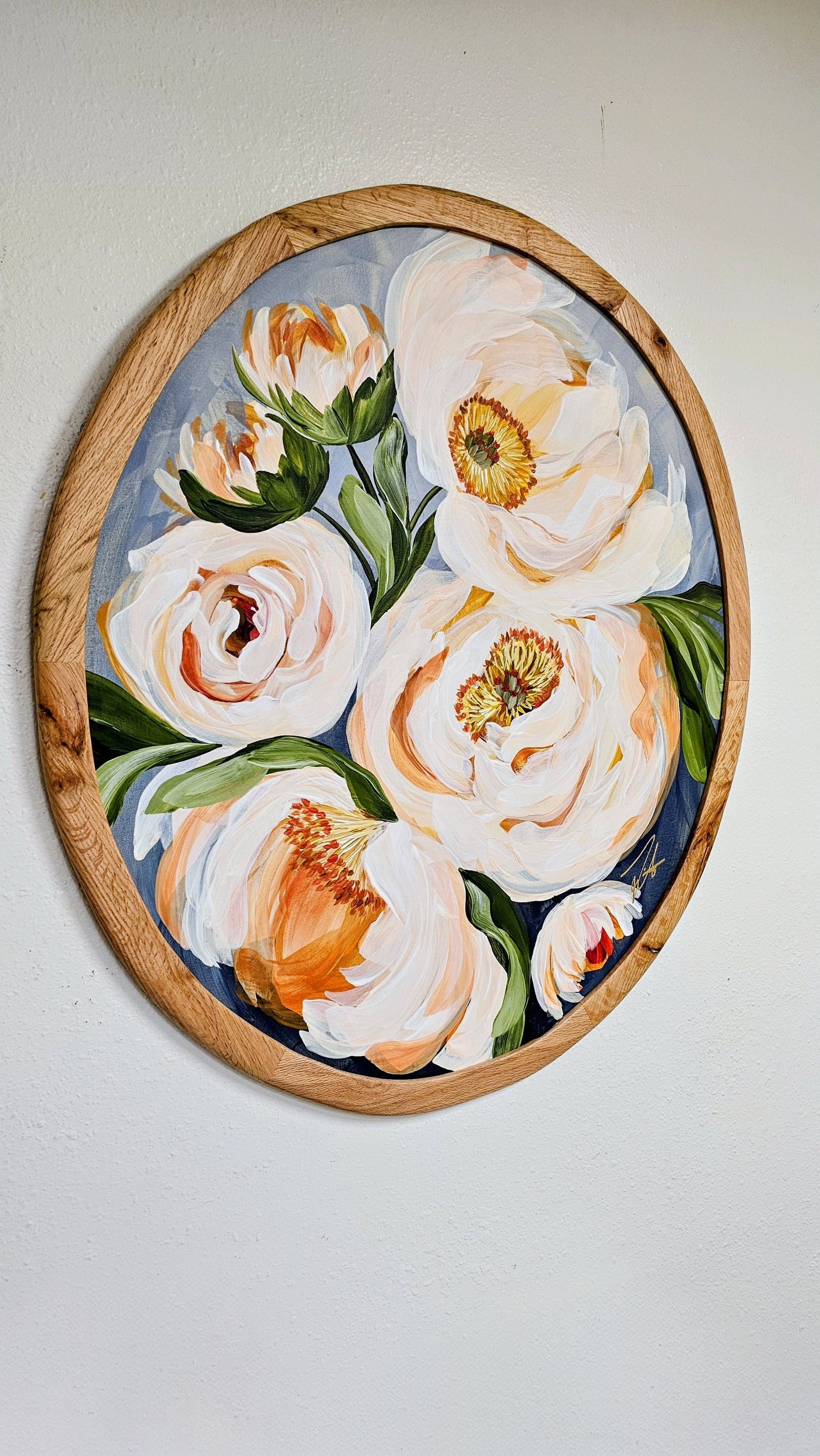 "Embrace" _  Peony Flower Painting by Zoe White