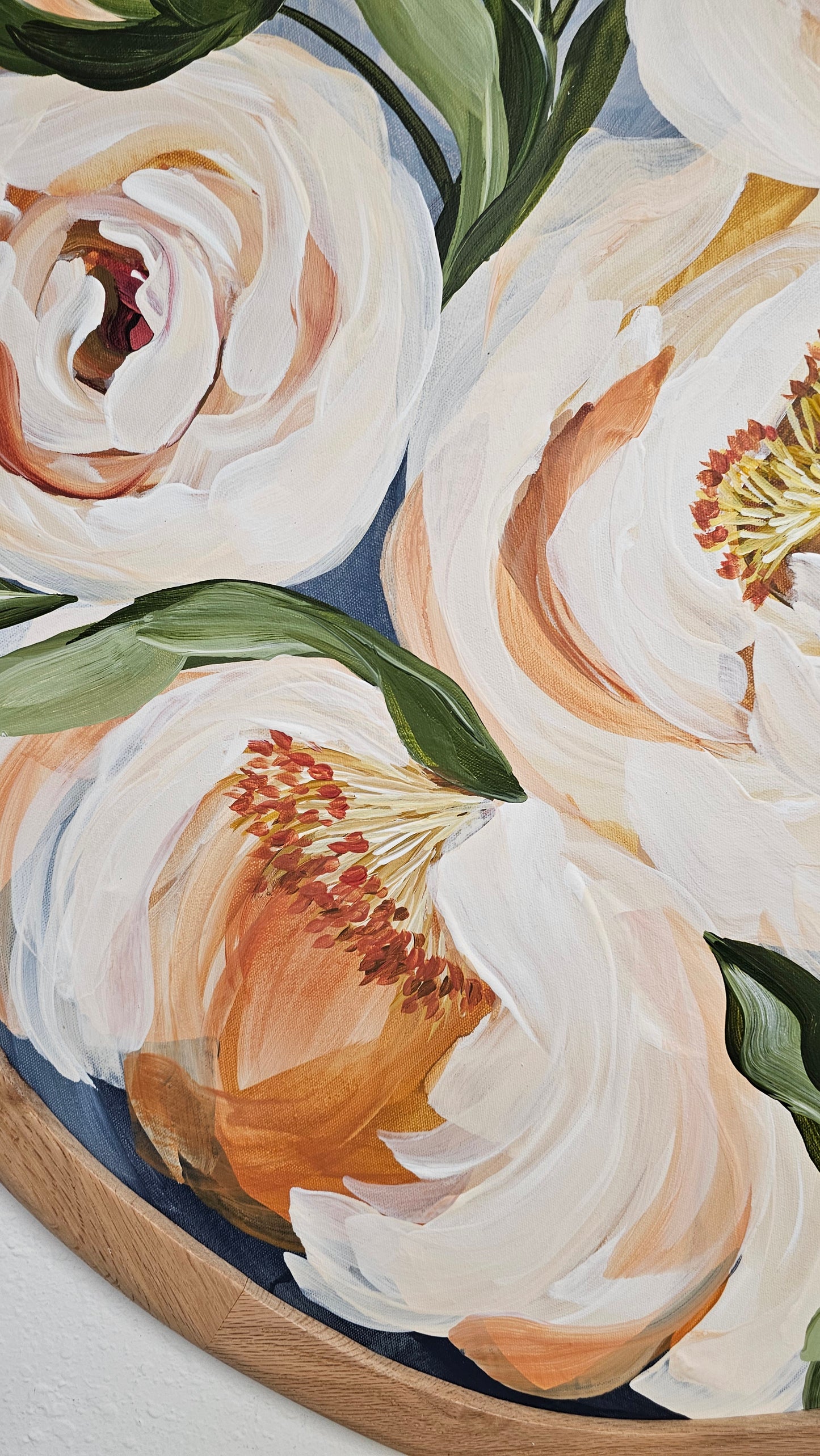 "Embrace" _  Peony Flower Painting by Zoe White