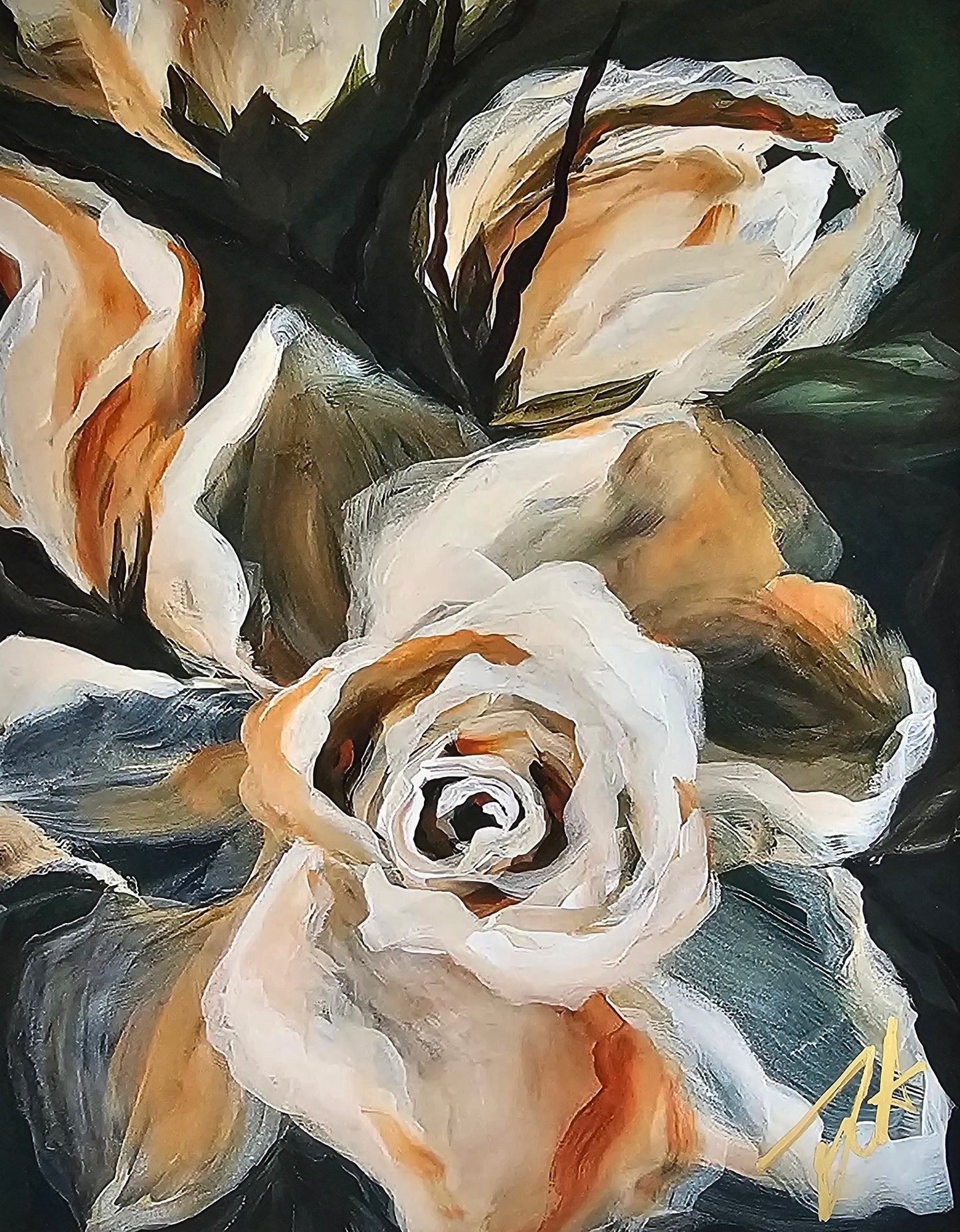 11x14 Elegant Gardenia Print