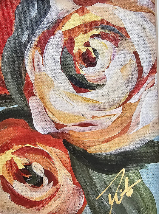 8x10 Elegant Rose Print