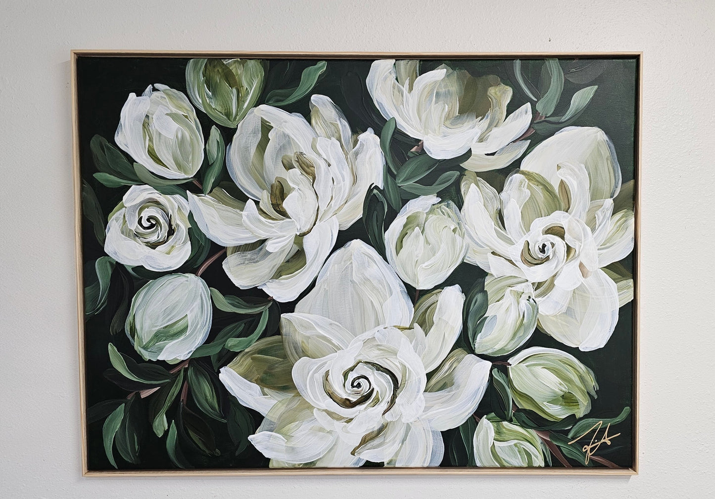 Sweet Moments #3 _ Gardenia Flower Painting
