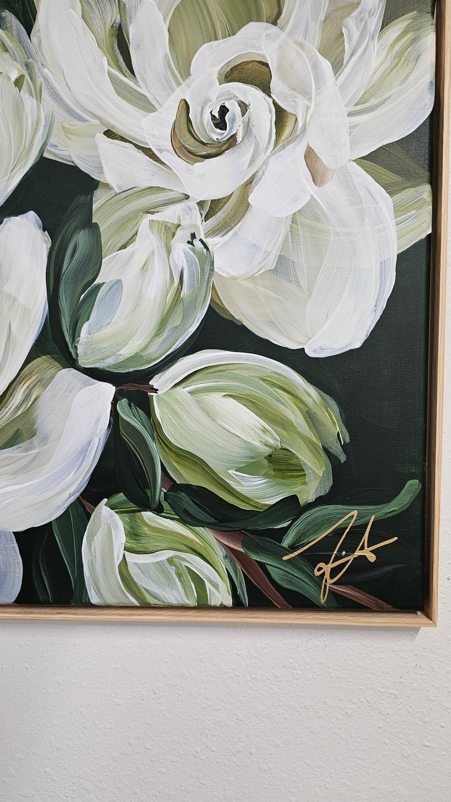 Sweet Moments #3 _ Gardenia Flower Painting