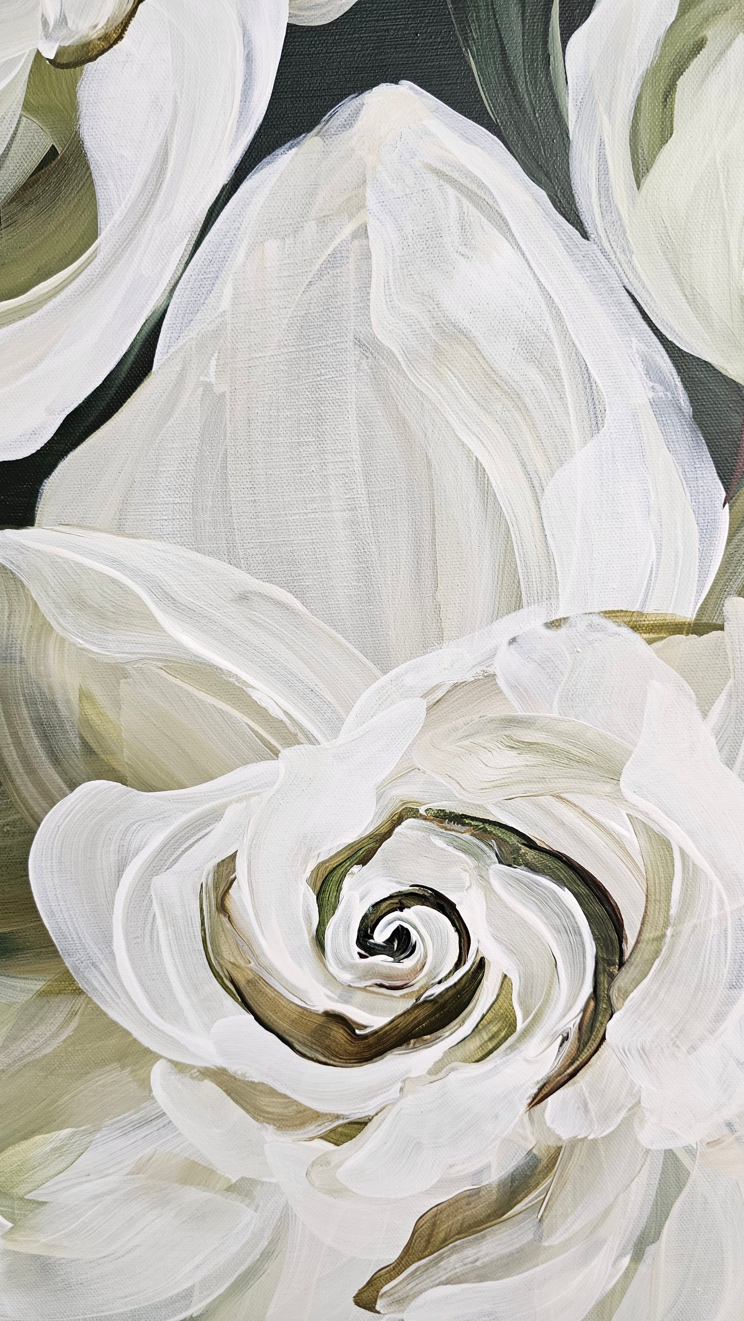 Sweet Moments #3 _ Gardenia Flower Painting