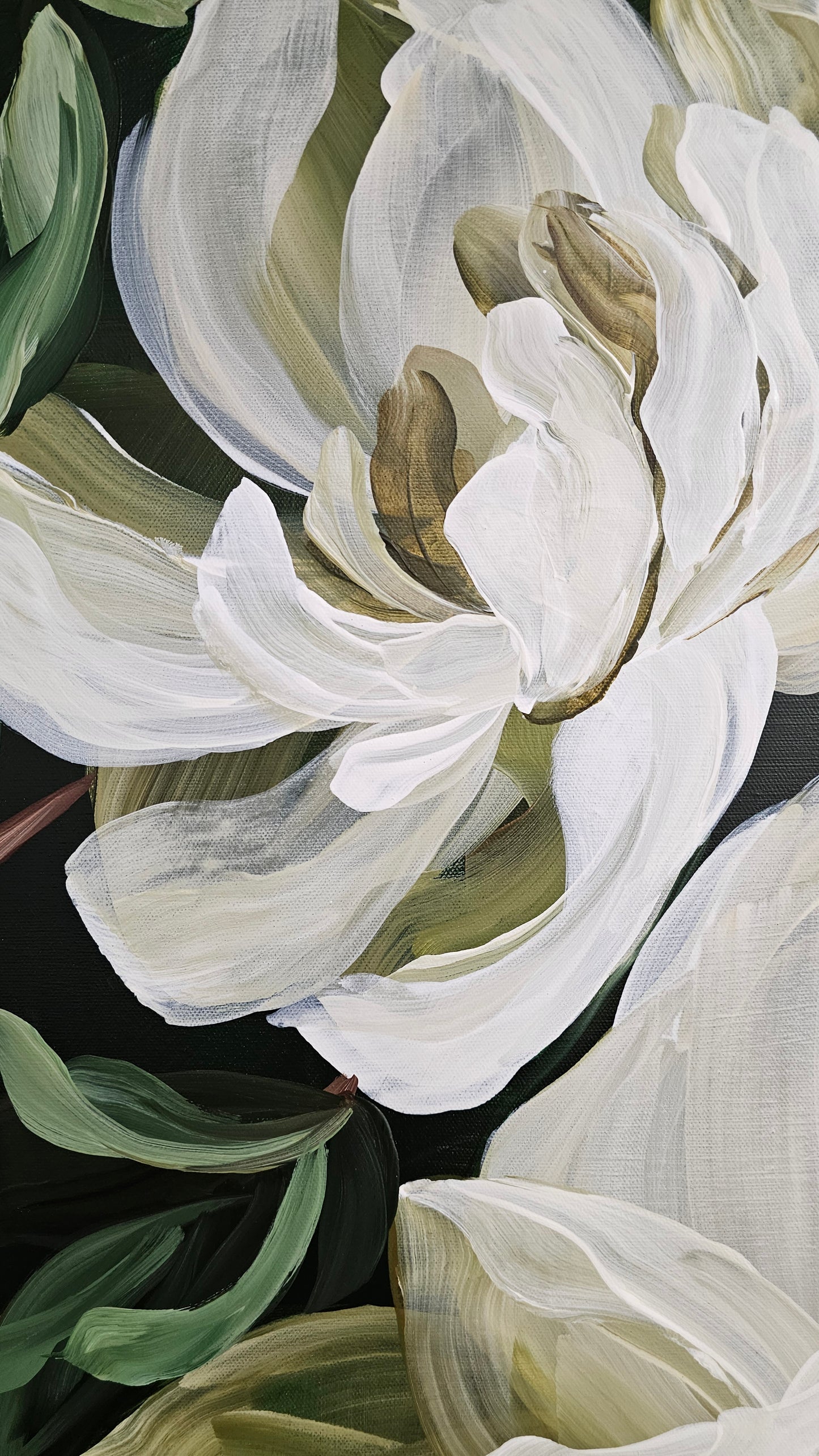 Sweet Moments #3 _ Gardenia Flower Painting