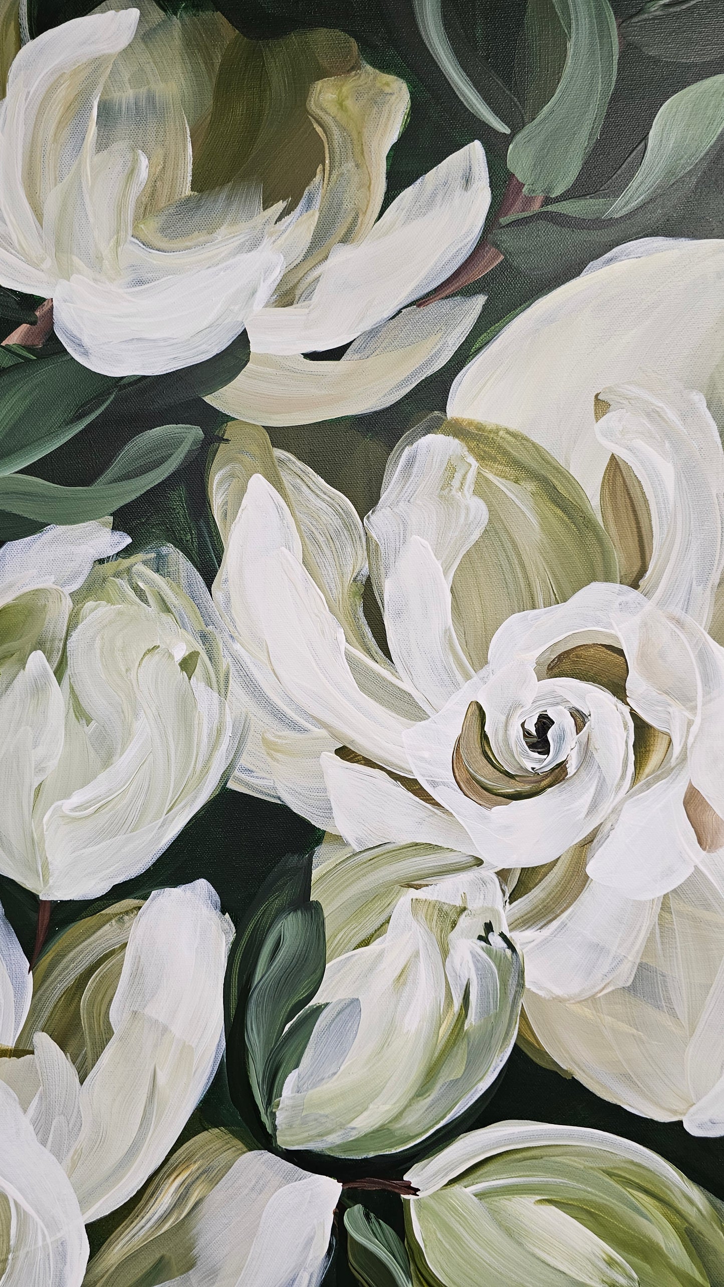 Sweet Moments #3 _ Gardenia Flower Painting