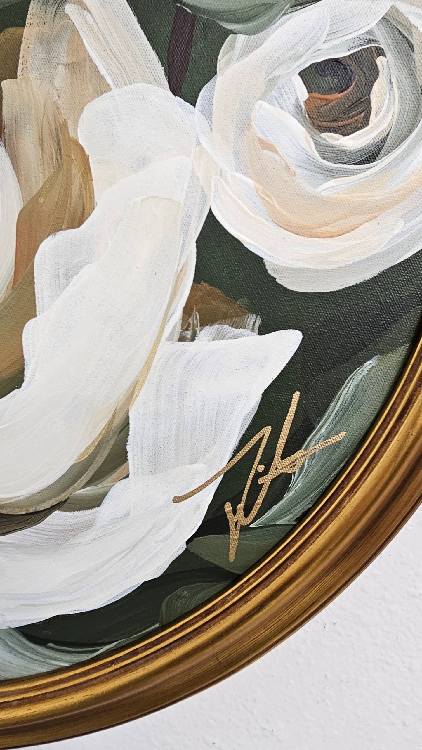 "Believe" _ Magnolia Flower Painting