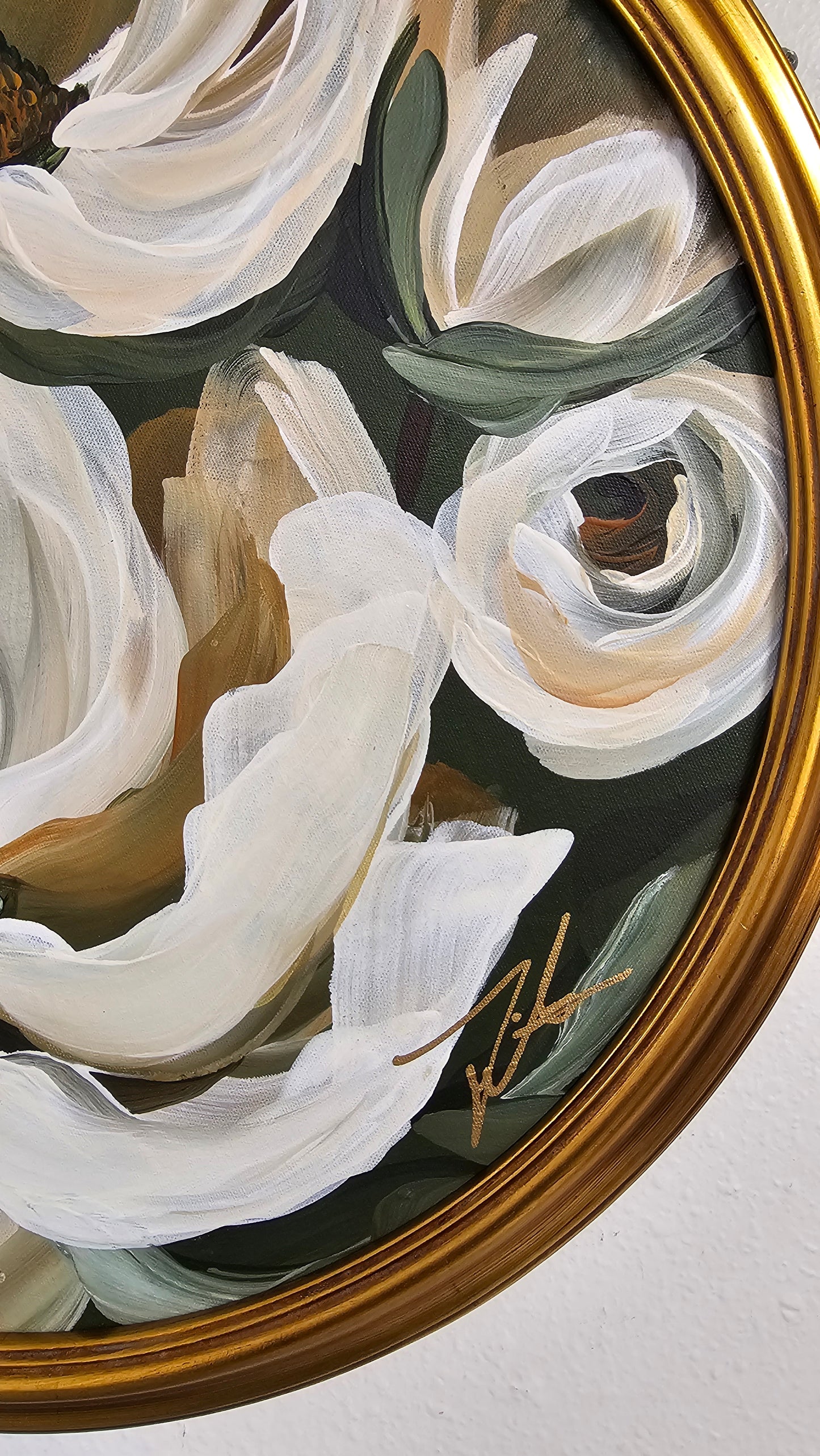 "Believe" _ Magnolia Flower Painting