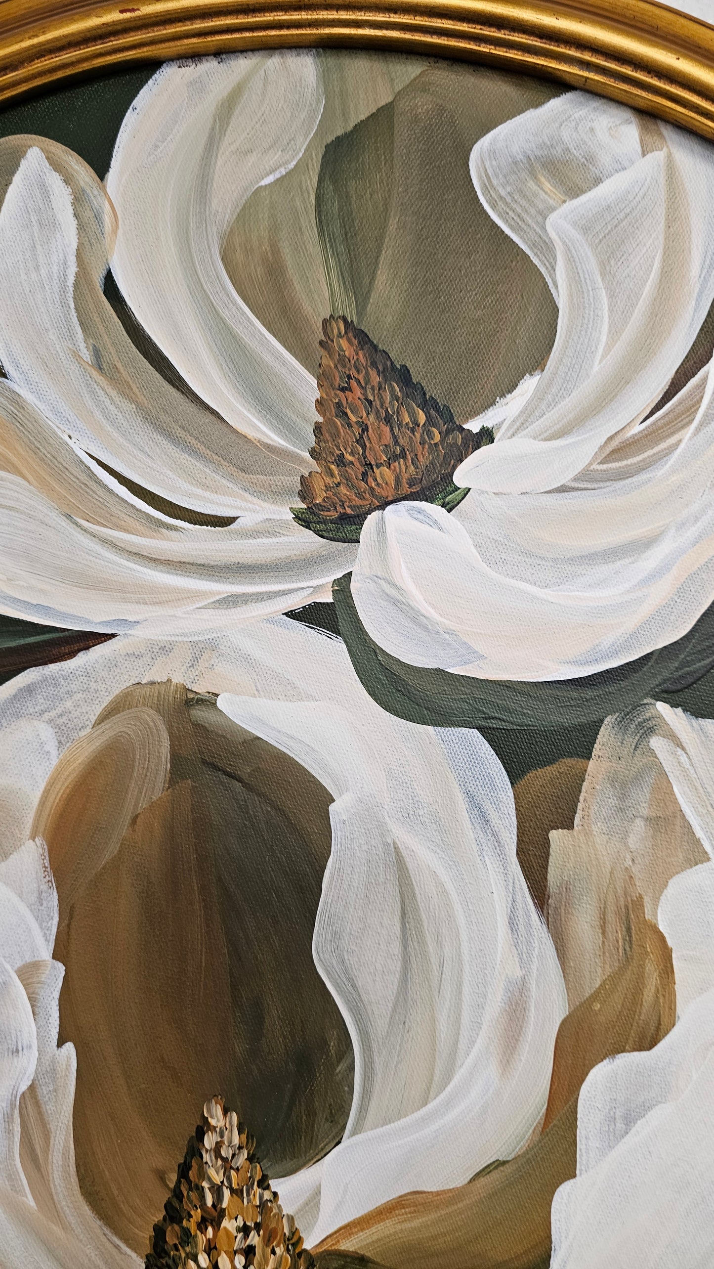 "Believe" _ Magnolia Flower Painting