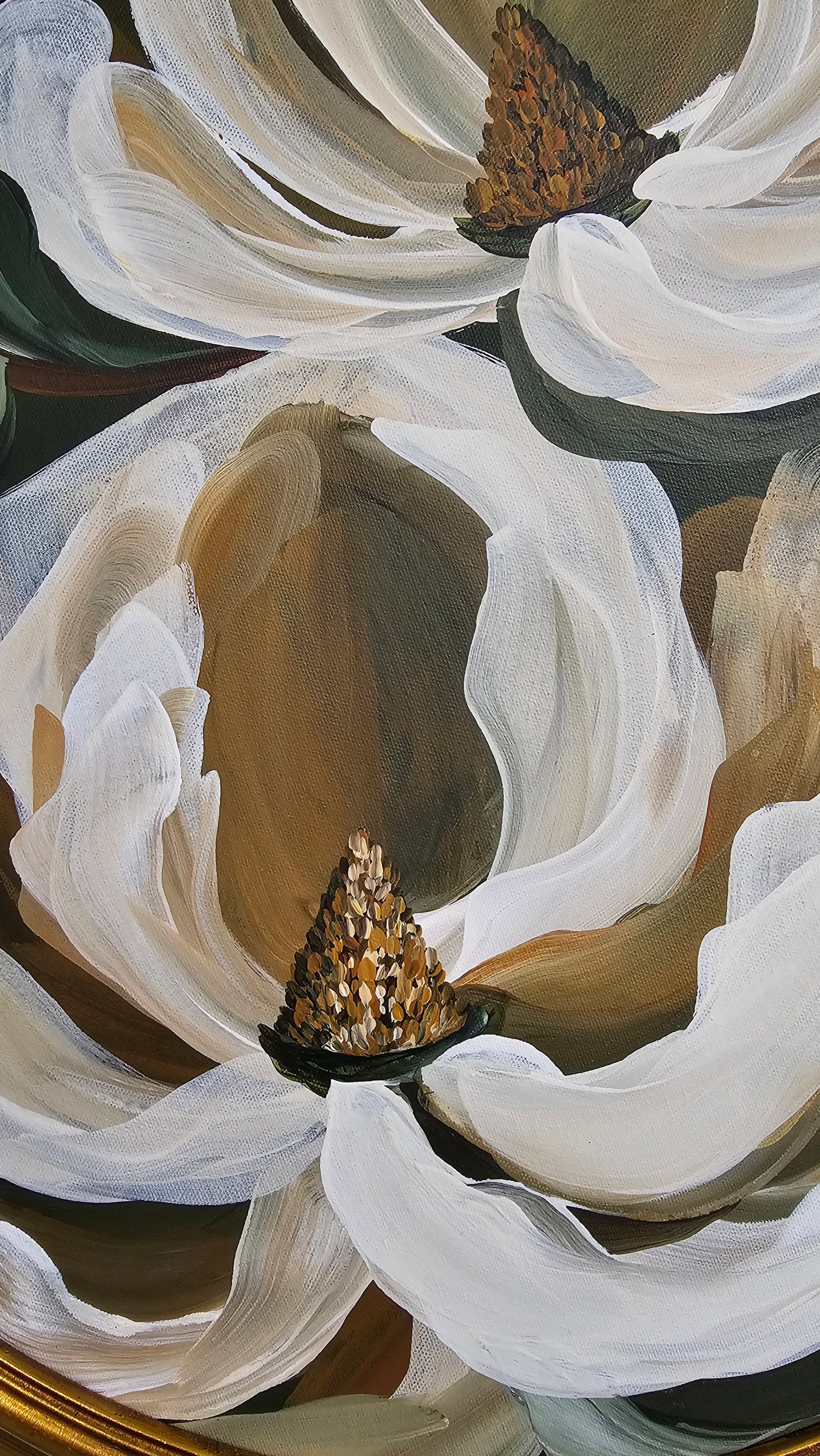 "Believe" _ Magnolia Flower Painting