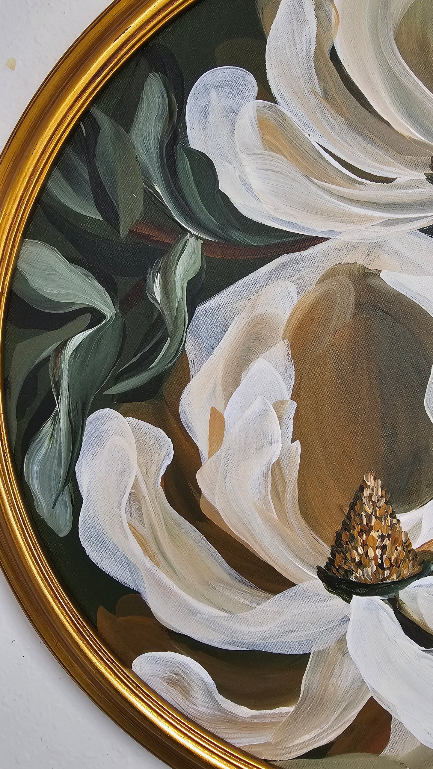 "Believe" _ Magnolia Flower Painting