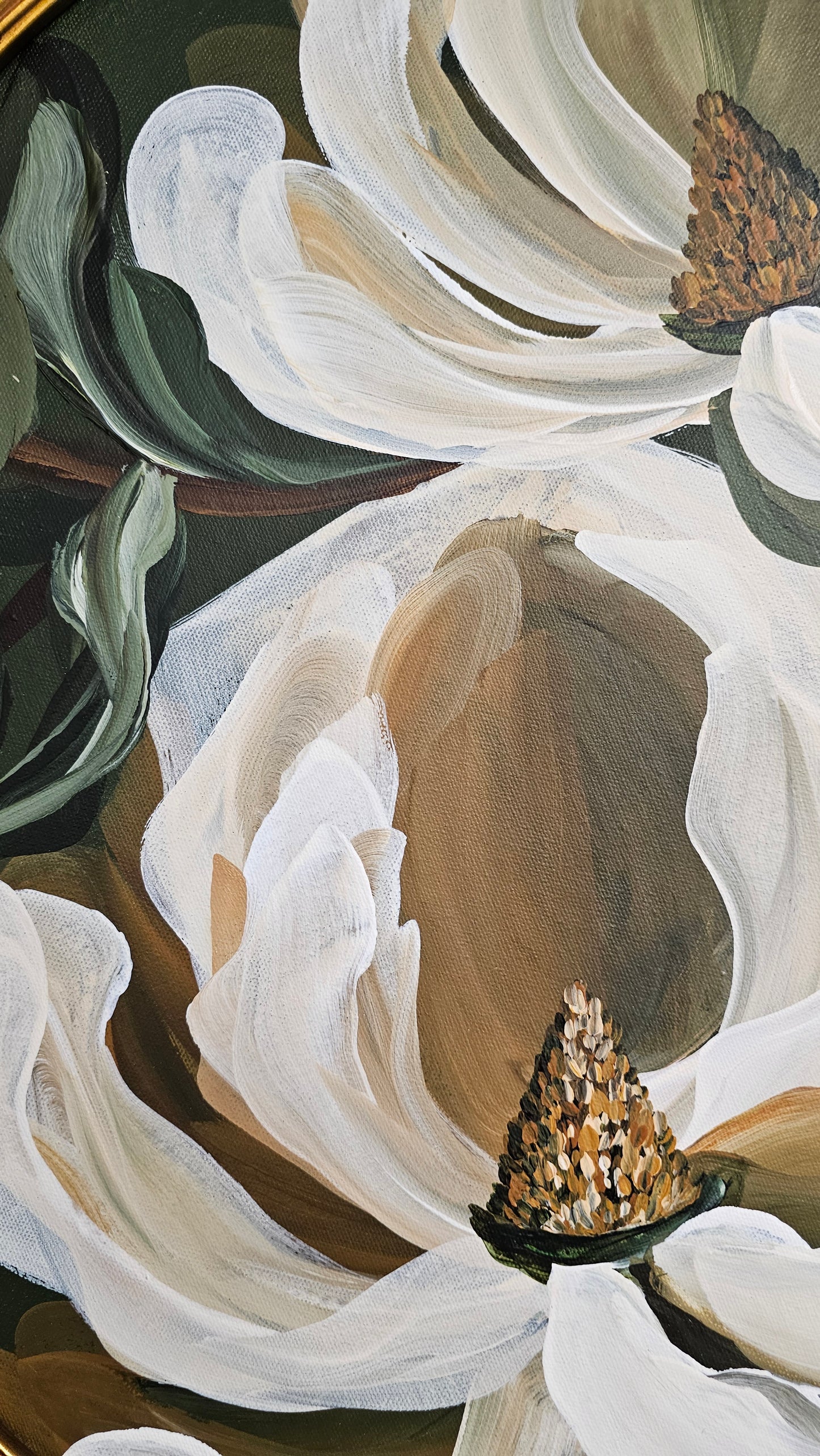 "Believe" _ Magnolia Flower Painting