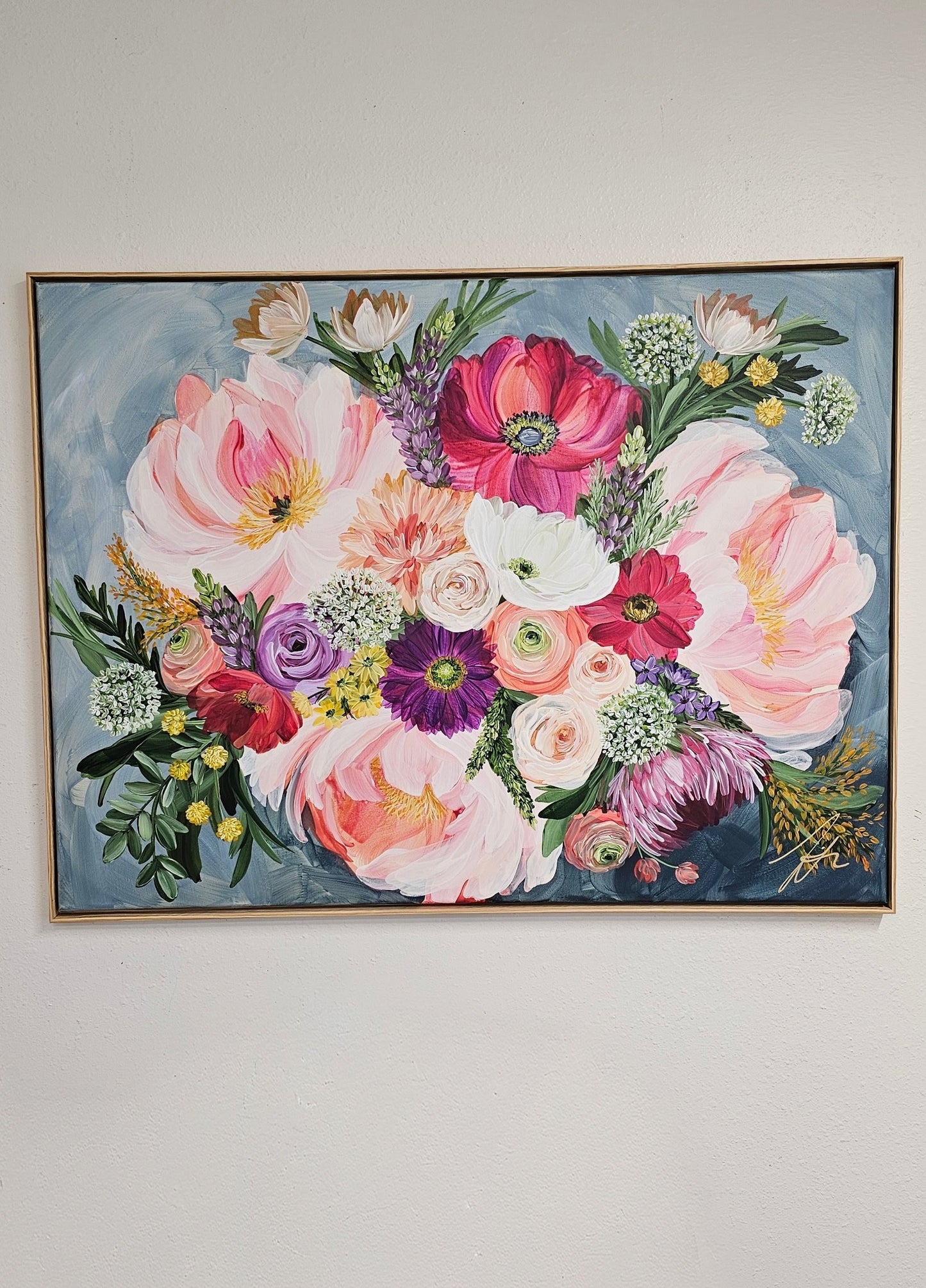 "Blooming with Brilliance"  _ Bouquet Flower Painting_ Zoe White Art