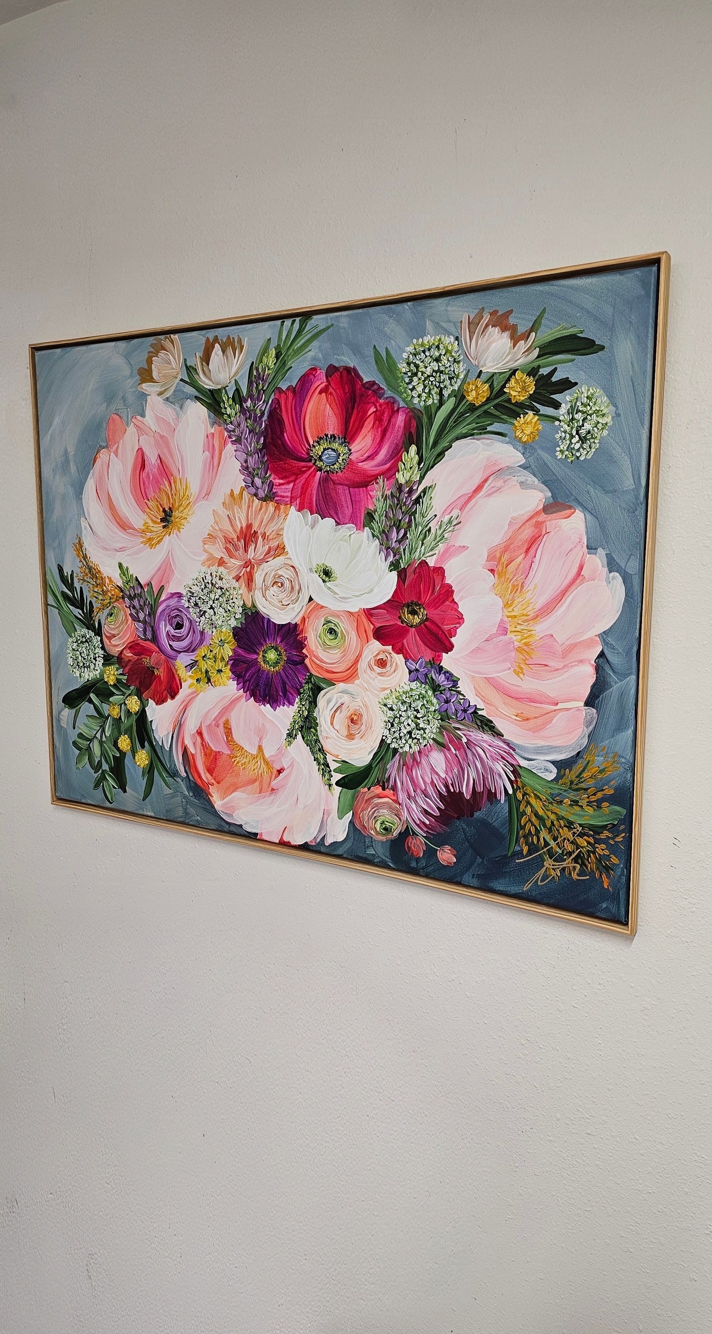 "Blooming with Brilliance"  _ Bouquet Flower Painting_ Zoe White Art
