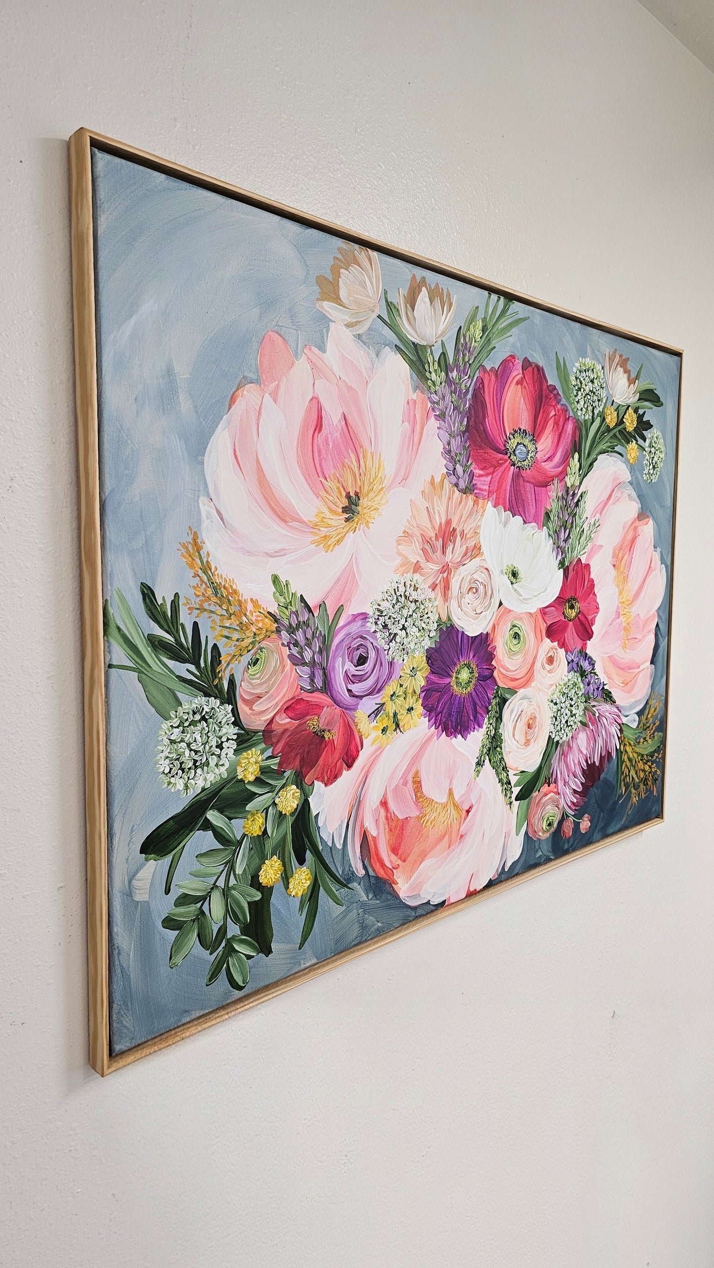 "Blooming with Brilliance"  _ Bouquet Flower Painting_ Zoe White Art