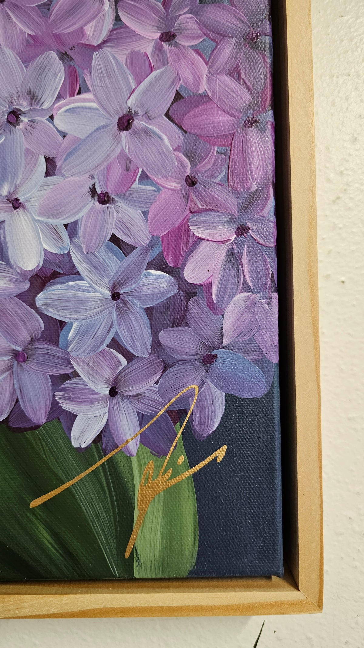 "Heritage" 6_ 20x20 Hydrangeas Flower Painting by Zoe White _ Acrylic on canvas