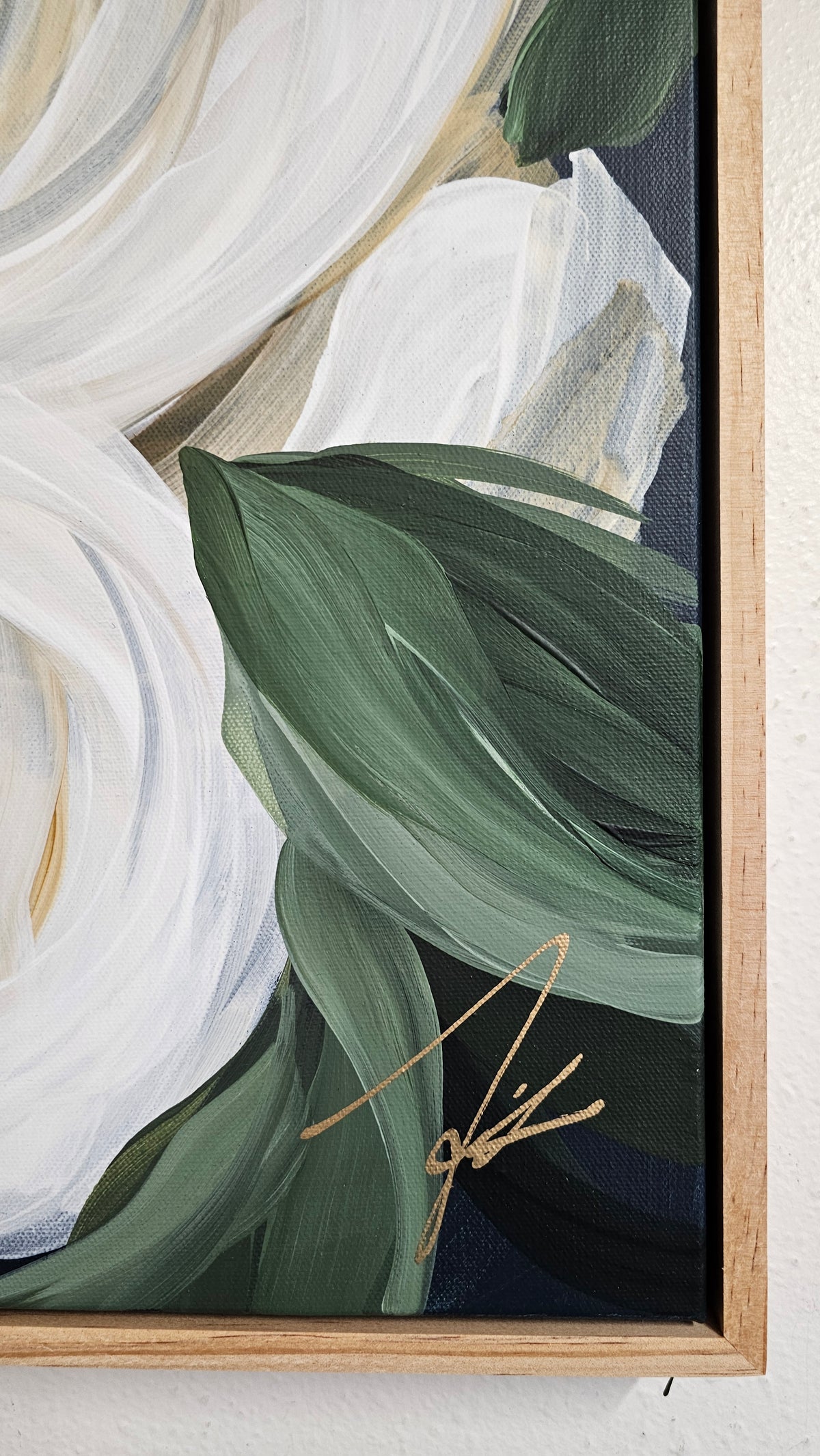 "Journey" #2 Poppy Flower Painting by Zoe White _ Acrylic on canvas